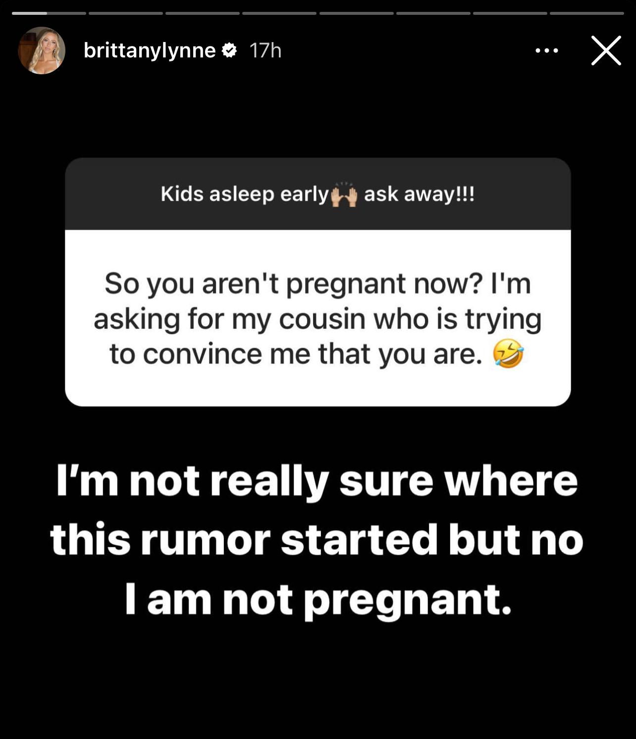 Brittany Mahomes Denies She Is Pregnant With Baby No 3