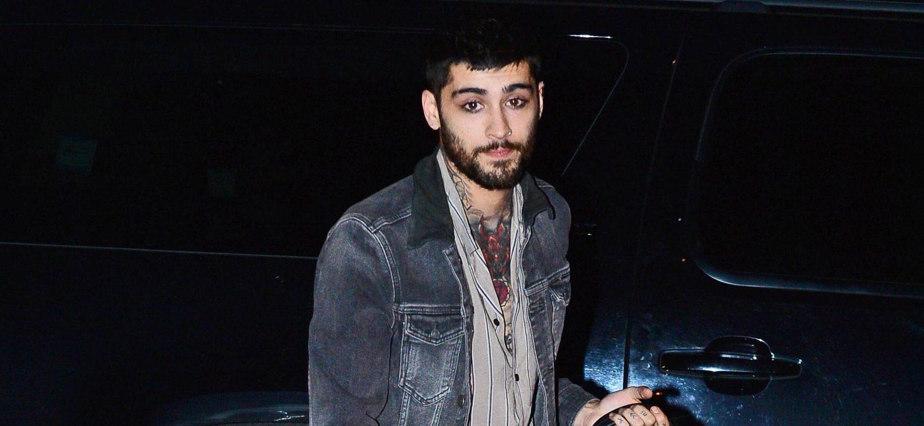 Zayn Malik steps out rocking eyeliner after leaving Gigi Hadid's apartment in NYC
