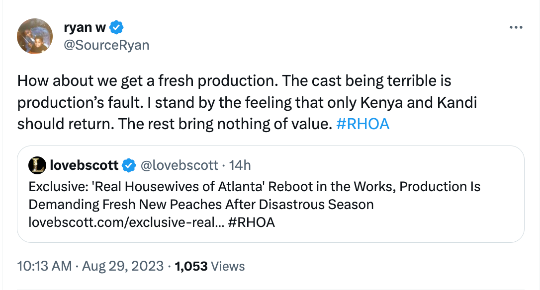 Bravo Watchers Split On 'RHOA' Cast Reboot, Blast Production For Shoddy Job