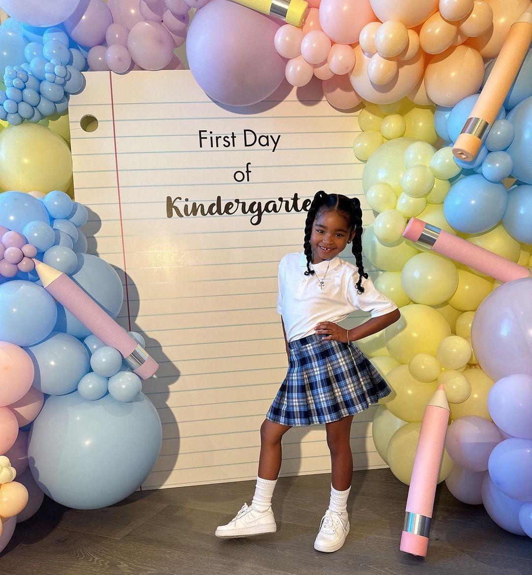 Khloe Kardashian celebrates daughter True Thompson's first day of Kindergarten