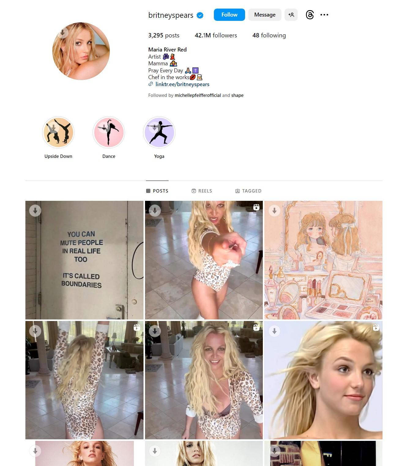Britney Spears Instagram 