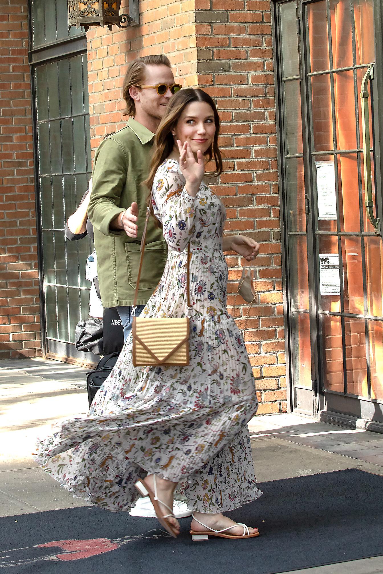 Sophia Bush and Grant Hughes Out and About in NYC