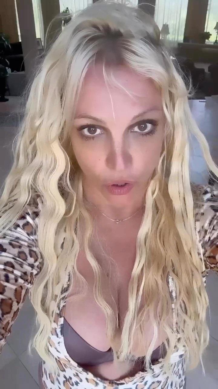 Britney Spears In Plunging Animal-Print Onesie Talks About Being 'Lied To' and 'Tricked'