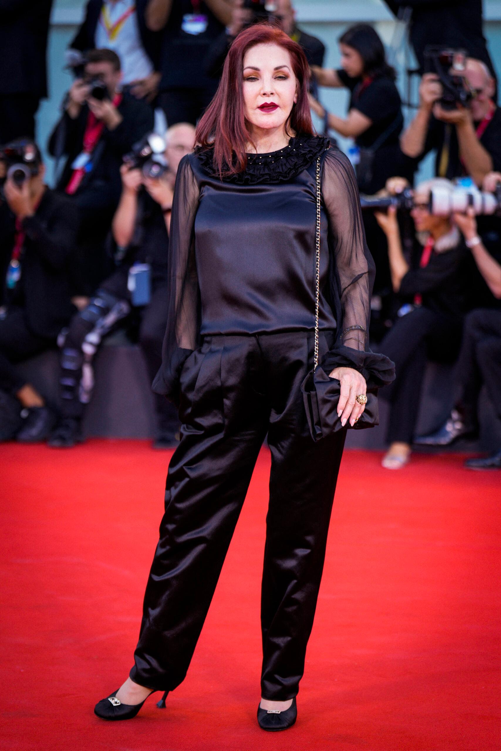 Priscilla Presley on "Priscilla" Red Carpet - The 80th Venice International Film Festival