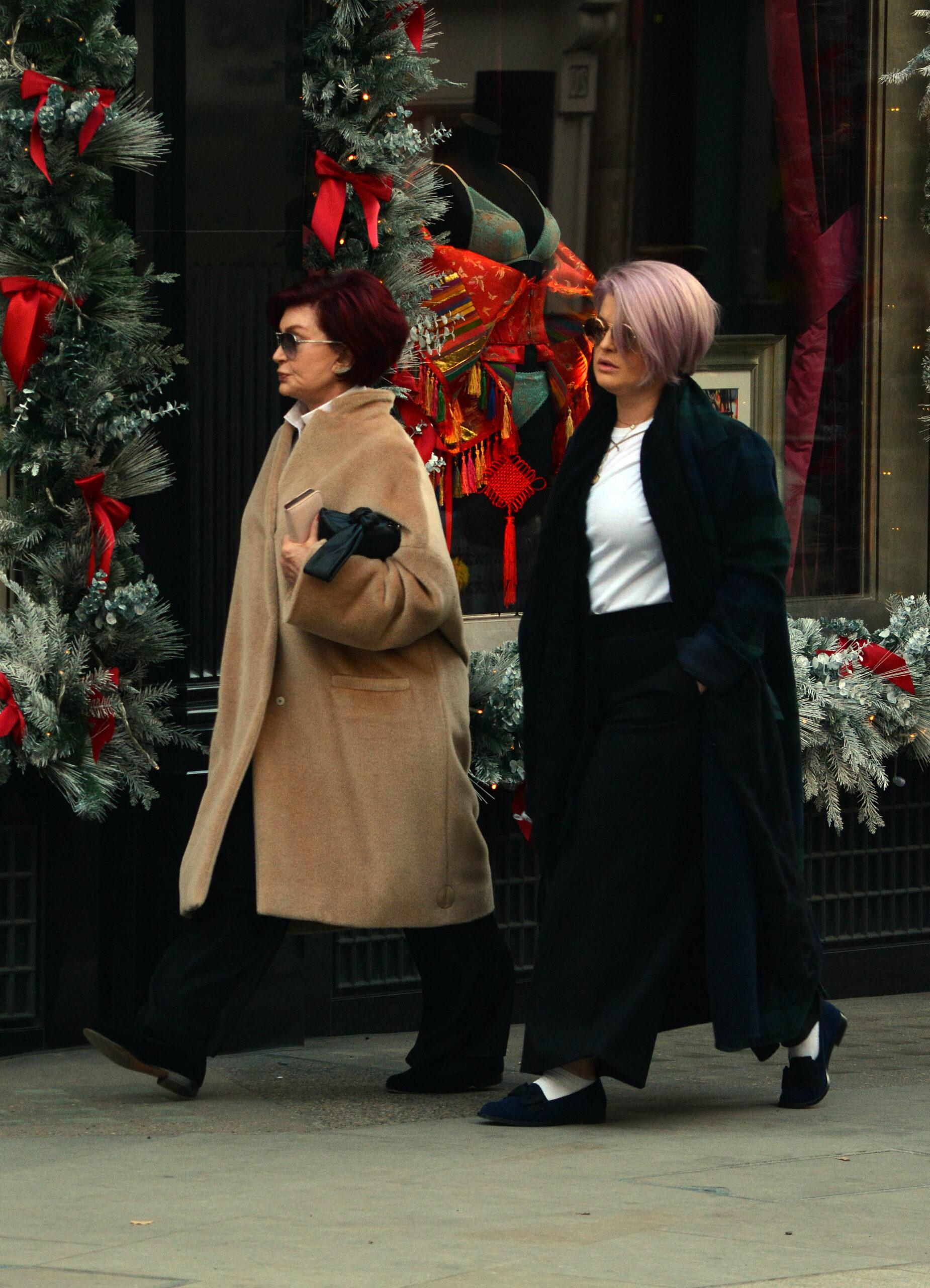 Sharon and Kelly Osbourne spotted out and about in London