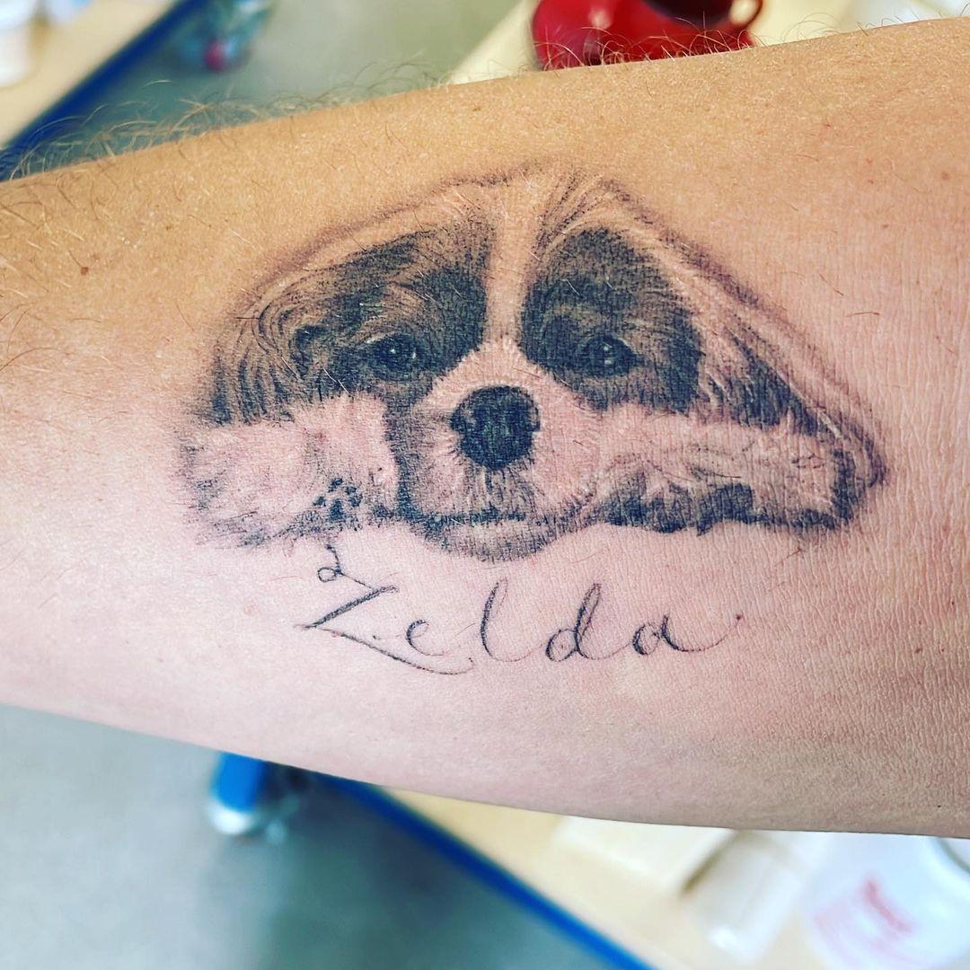 Seth Rogen dedicates new tattoo to late dog Zelda