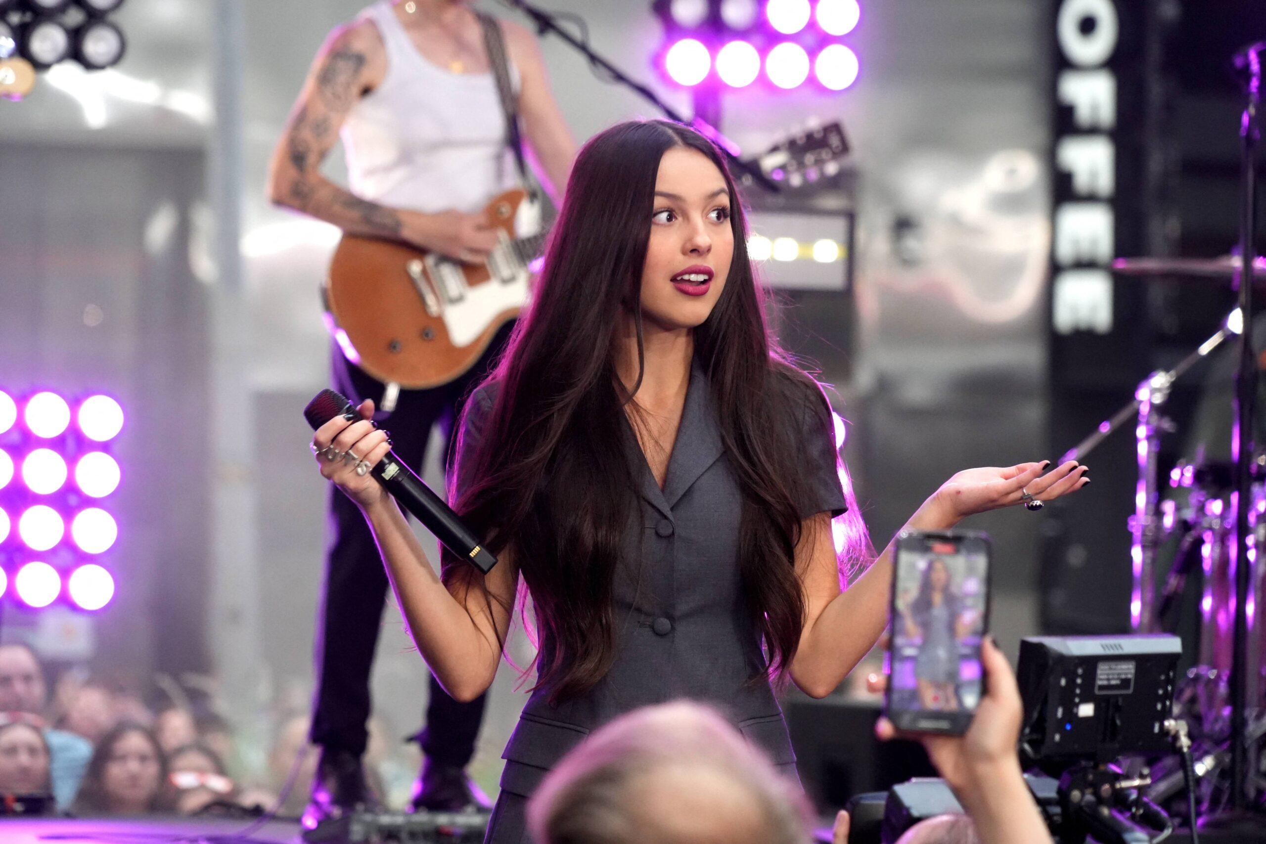 Olivia Rodrigo on stage during a recent TODAY Show appearance