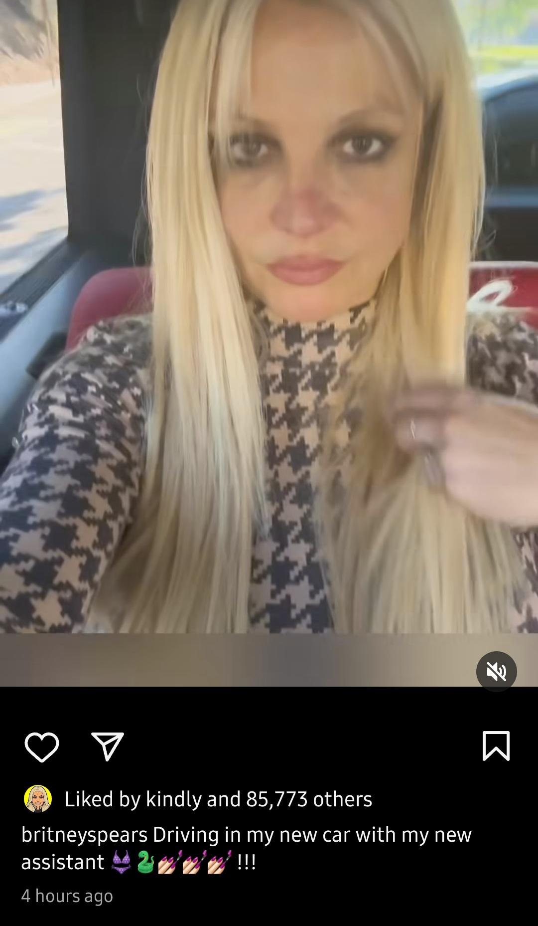 Britney Spears has a new car and a new assistant