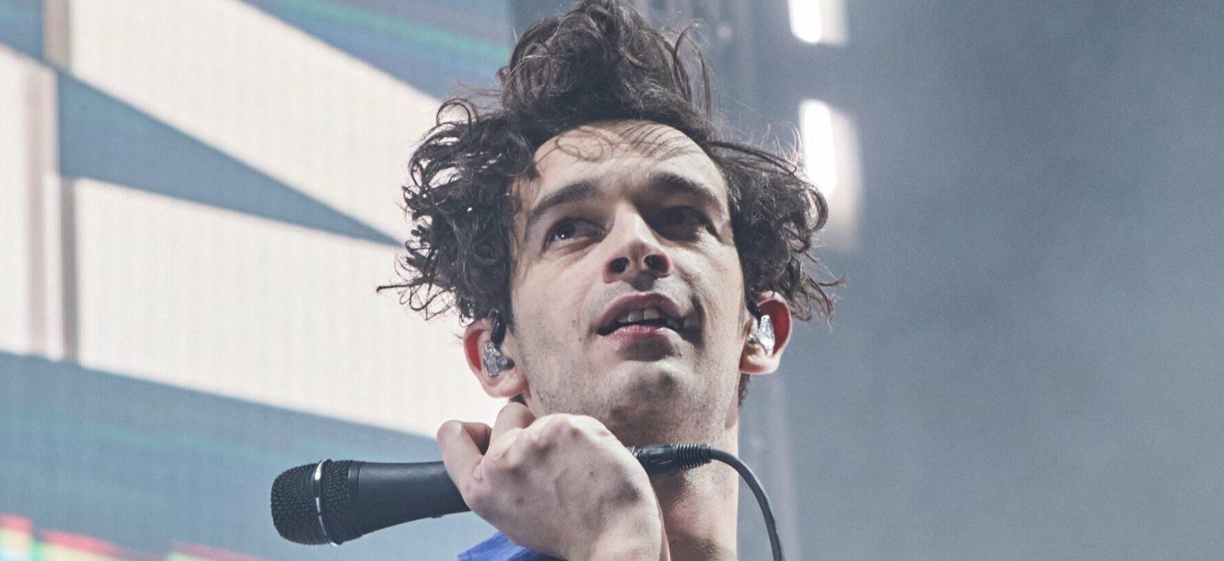 Matty Healy with THE 1975 , Live Manchester UK