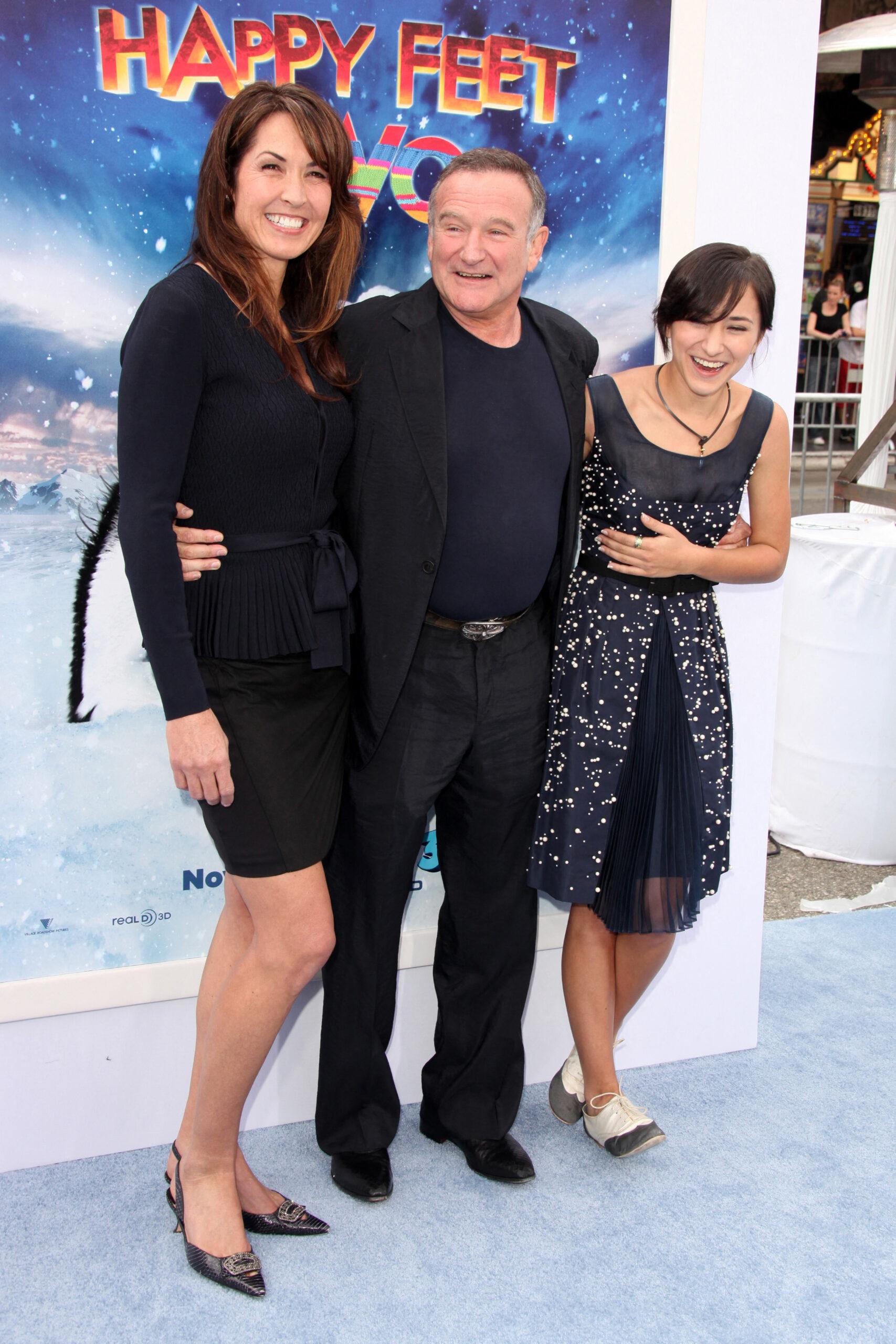 Robin Williams, wife Susan Schneider and daughter Zelda