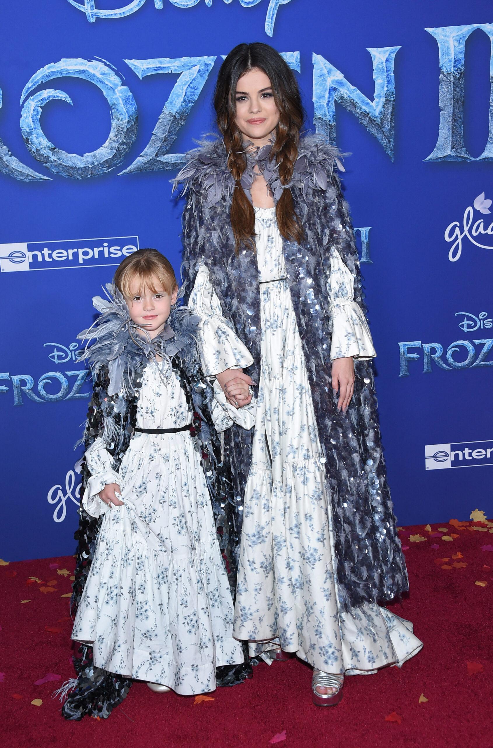 Gracie Elliot Teefey and Selena Gomez attend 'Frozen 2"' World Premiere