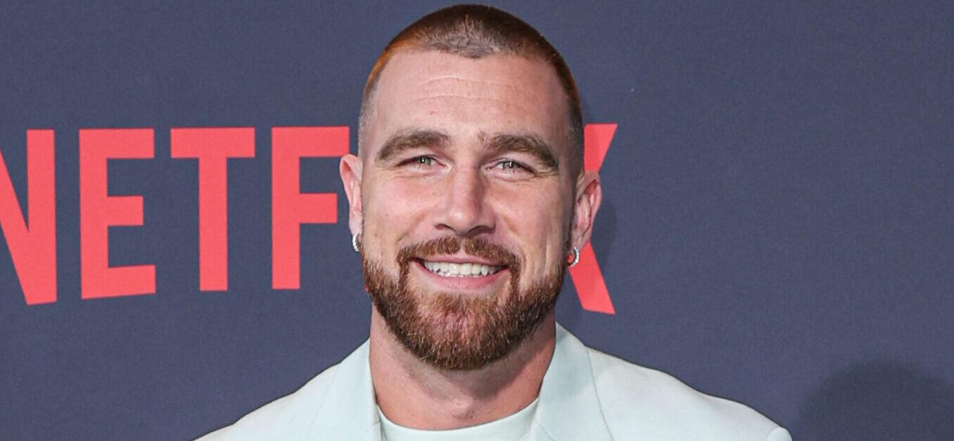 Travis Kelce attends the Los Angeles Premiere Of Netflix's 'Quarterback' Season 1