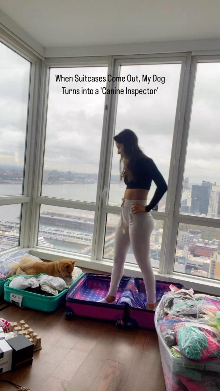 Jen Selter packing for a trip