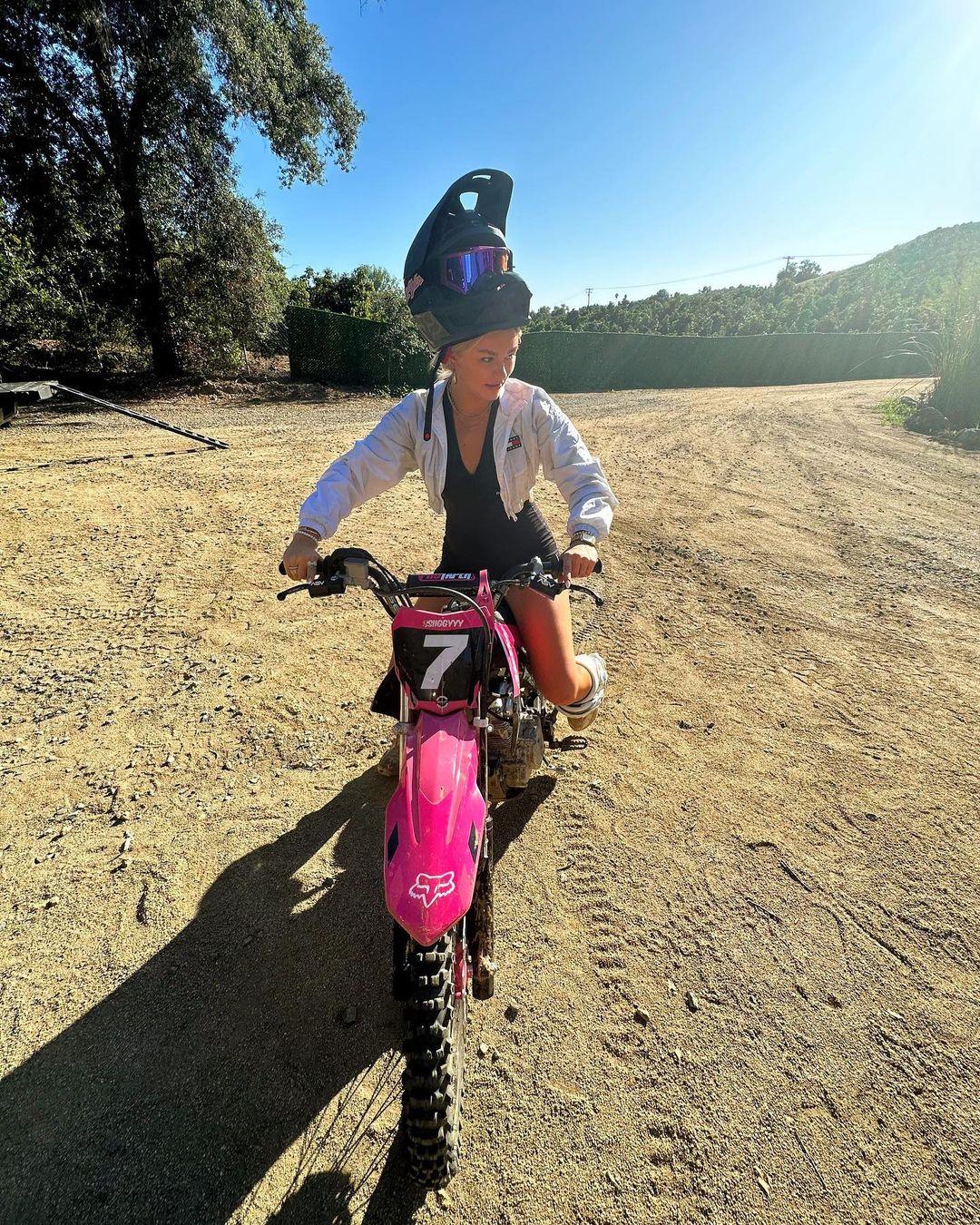 Golf Influencer Katie Sigmond Rides Dirt Bike In Booty Shorts