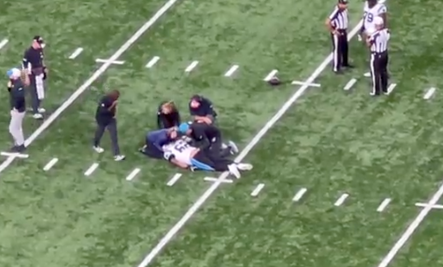 Panthers Lineman Chandler Zavala Collapses On Field, Sent To Hospital