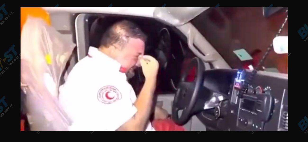 ///Ambulence Driver Gaza Video Emotional