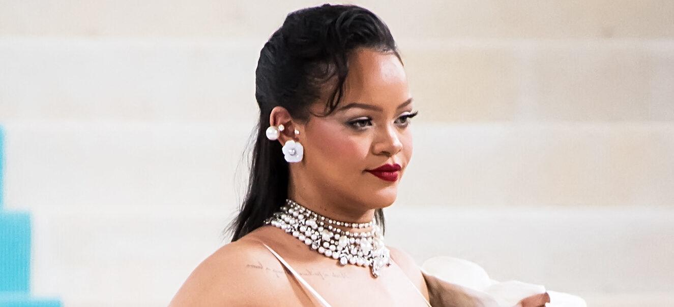 Rihanna arrives to The 2023 Met Gala Celebrating "Karl Lagerfeld: A Line Of Beauty"