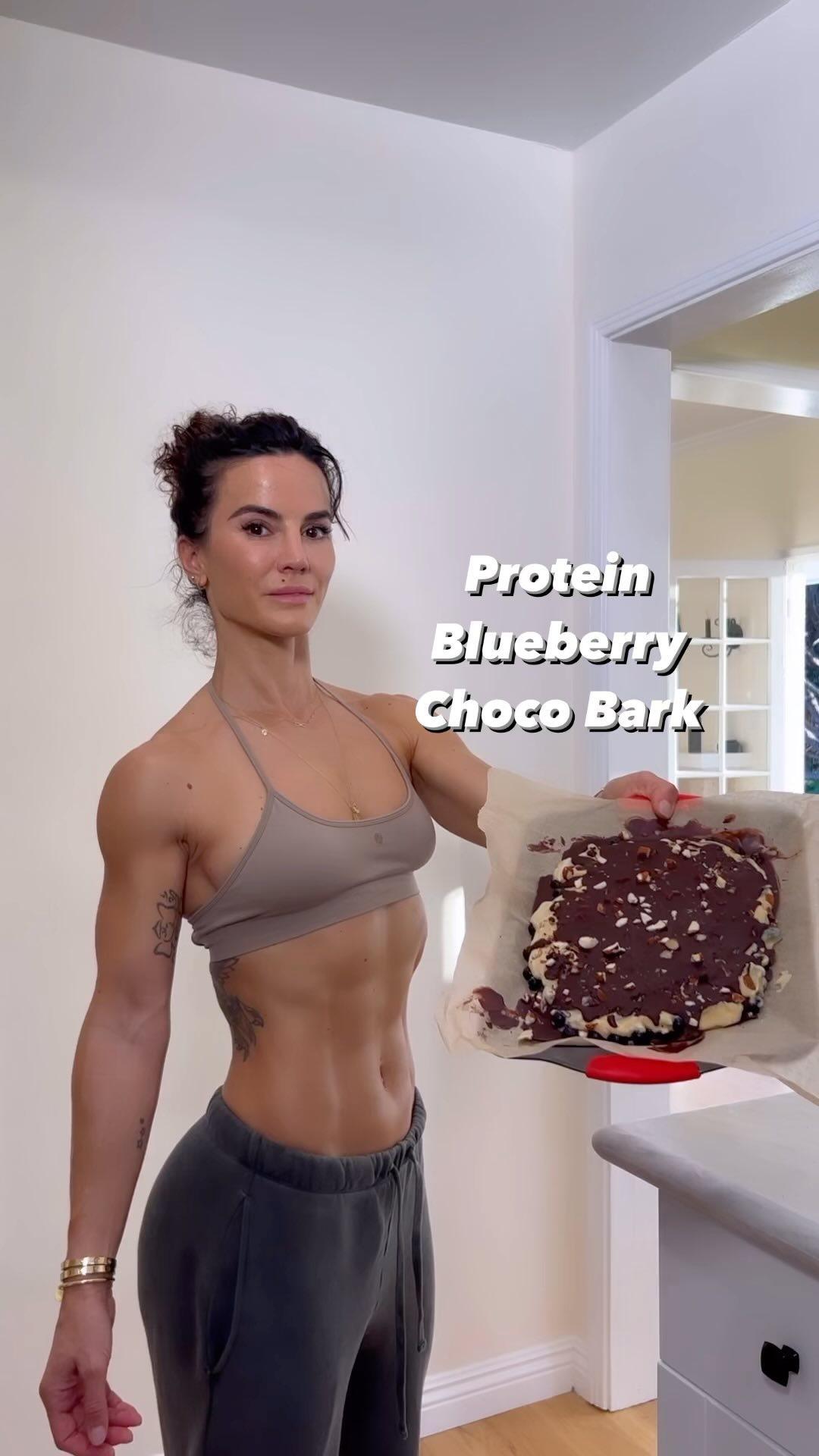 Senada Greca Shares Her Protein Blueberry Chocolate Bark Recipe