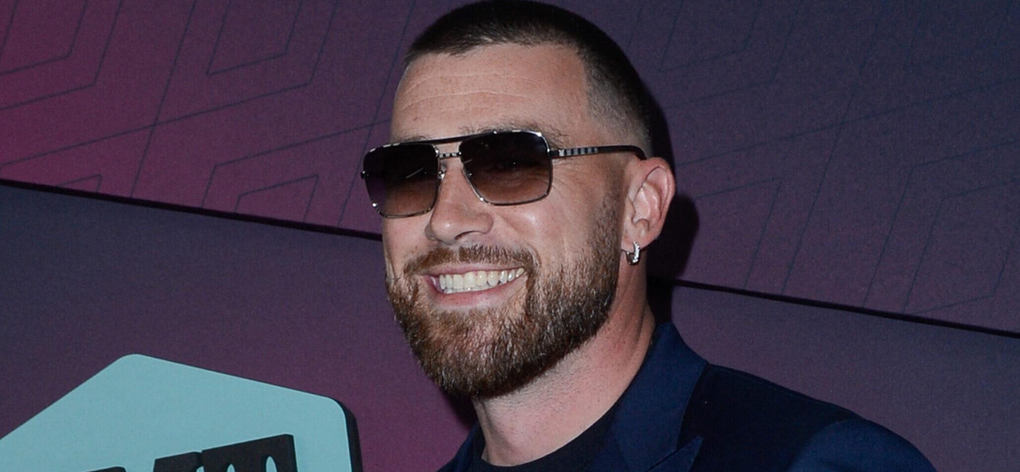 Travis Kelce attends the 2023 CMT Awards