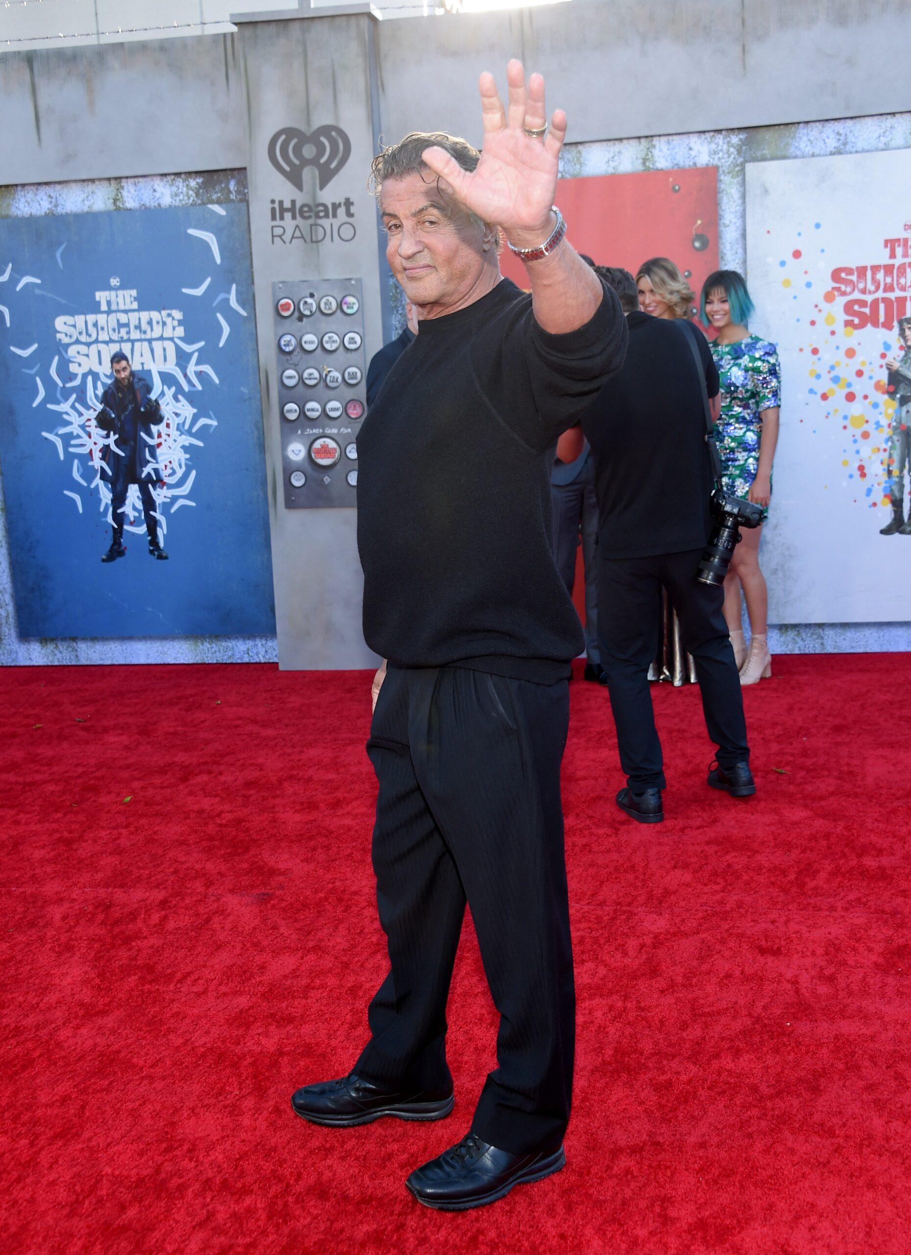 "The Suicide Squad" premiere held at the Regency Village Theatre on August 2, 2021 in Westwood, CA. © O'Connor/AFF-USA.com. 02 Aug 2021 Pictured: Sylvester Stallone. Photo credit: O'Connor/AFF-USA.com / MEGA TheMegaAgency.com +1 888 505 6342 (Mega Agency TagID: MEGA775942_017.jpg) [Photo via Mega Agency]