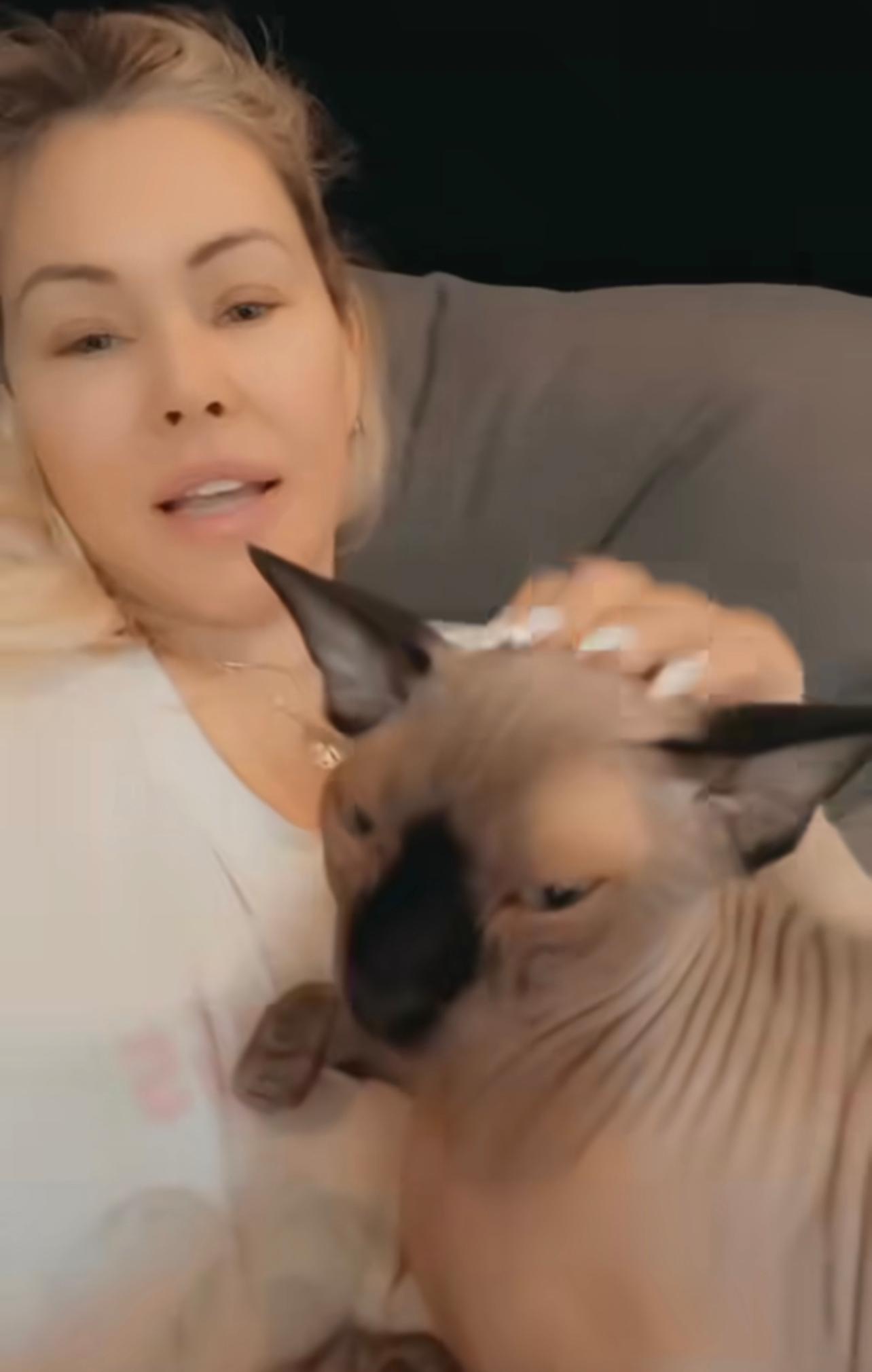 Shanna Moakler Introduces New Hairless Cat After Buddha's Death