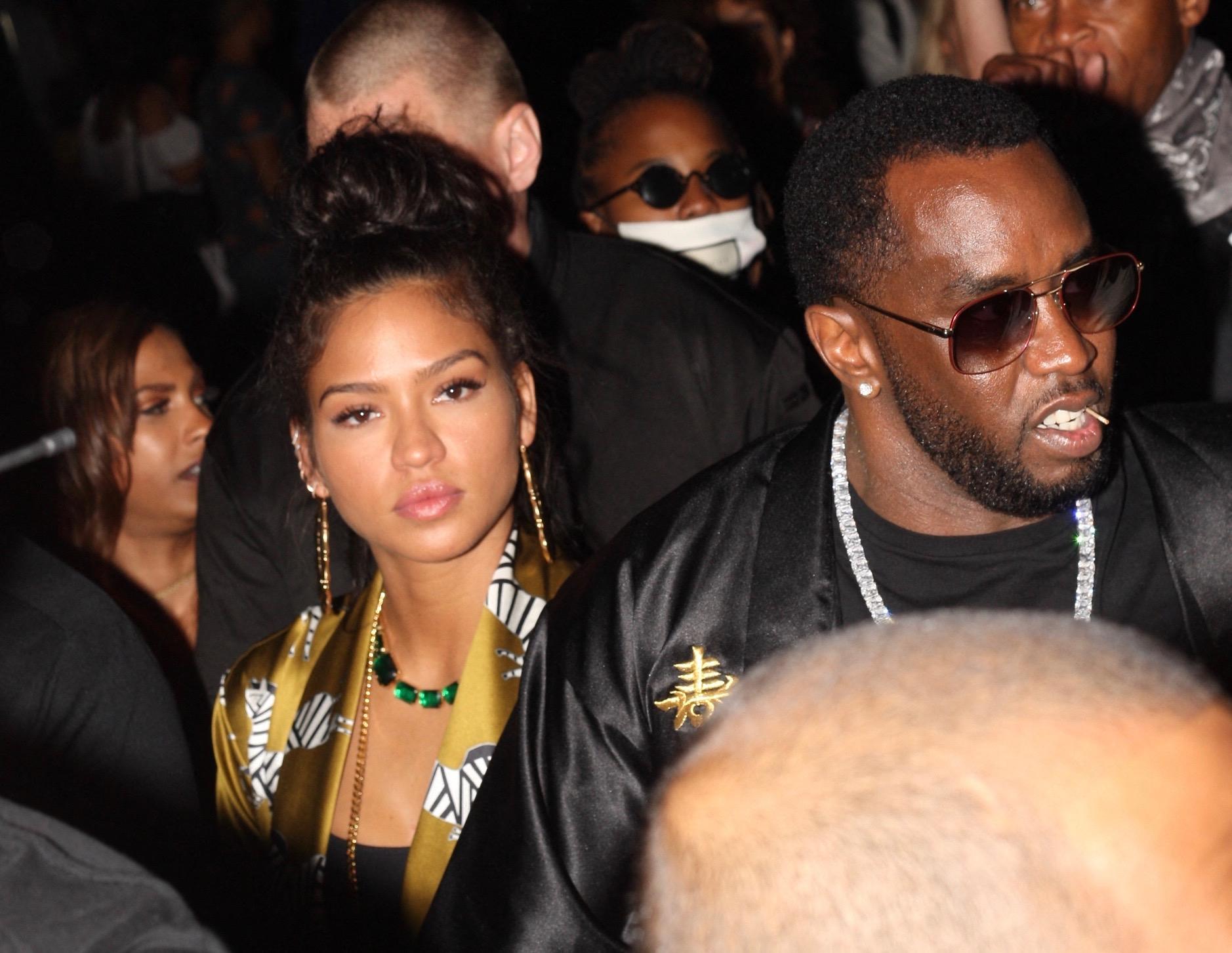 Diddy and Cassie are seen at the Neon Carnival in Coachella