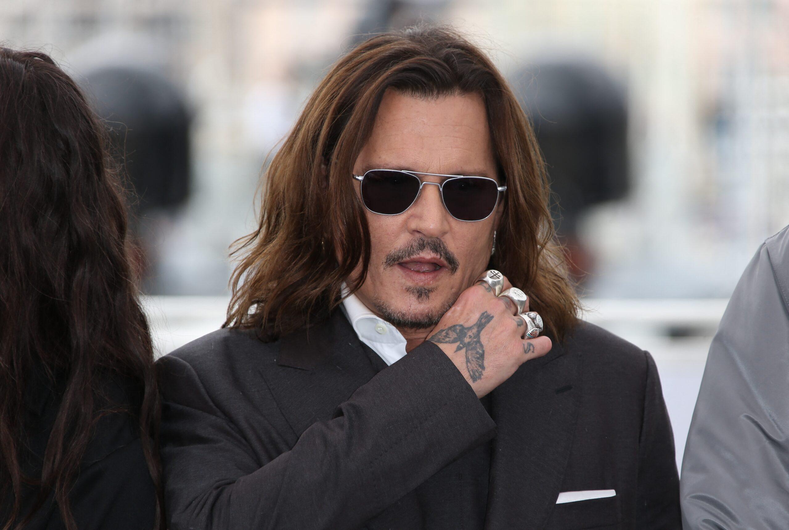 Johnny Depp as Jeanne du Barry" Photo call - 76th Cannes Film Festival'