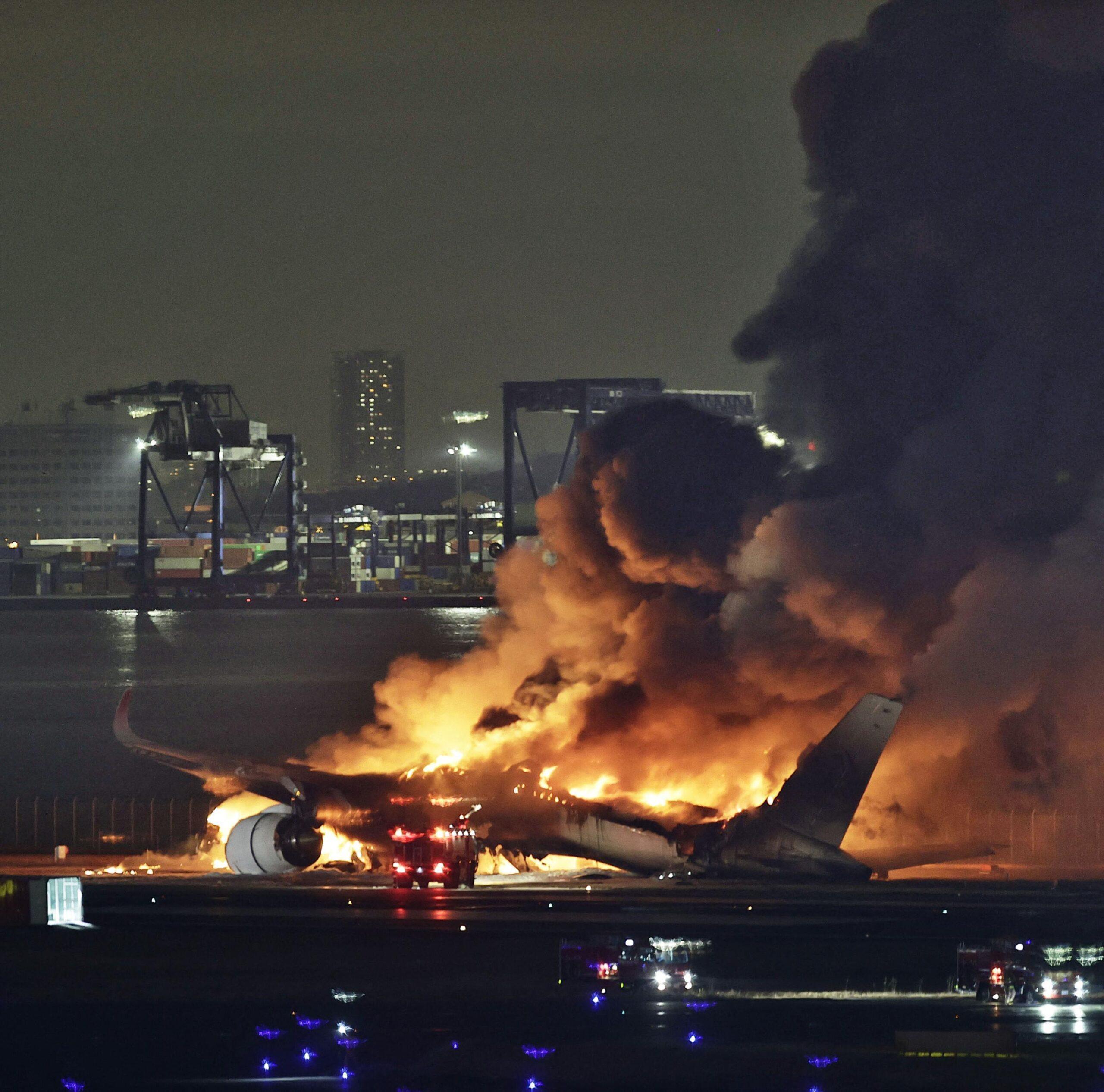Japan Airlines Plane Involved In Horrific Crash: Video Footage Released