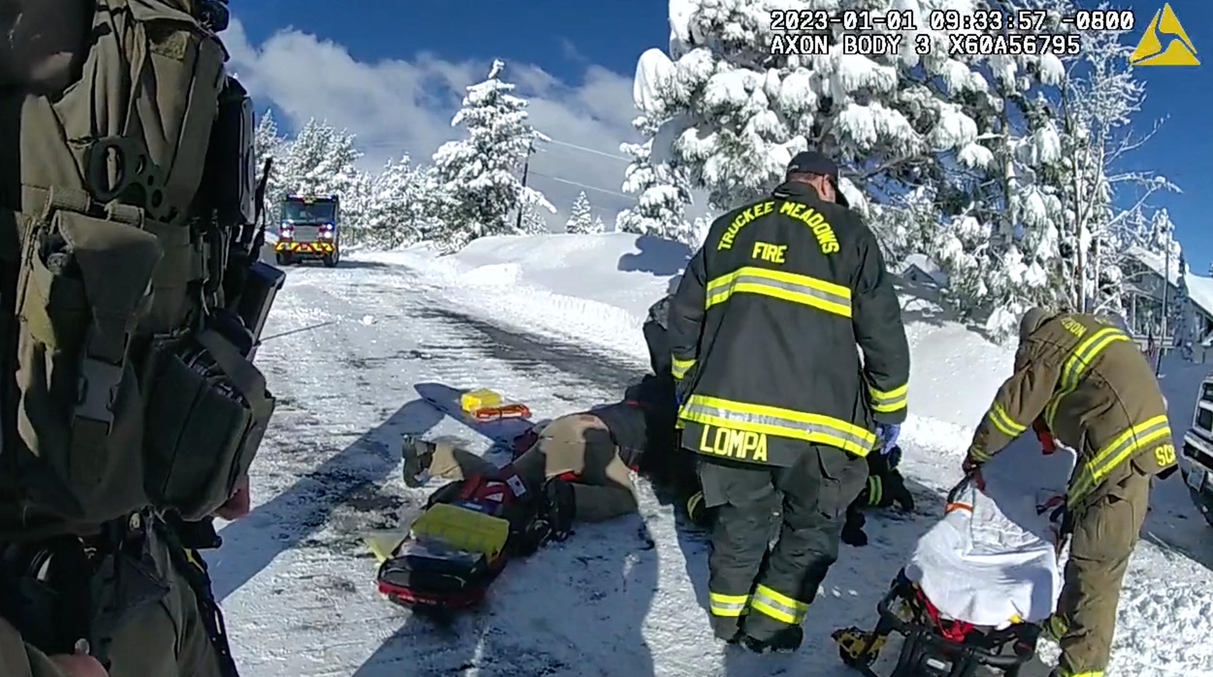 Imagens da câmera corporal revelam cena sangrenta após o acidente com o limpa-neve de Jeremy Renner