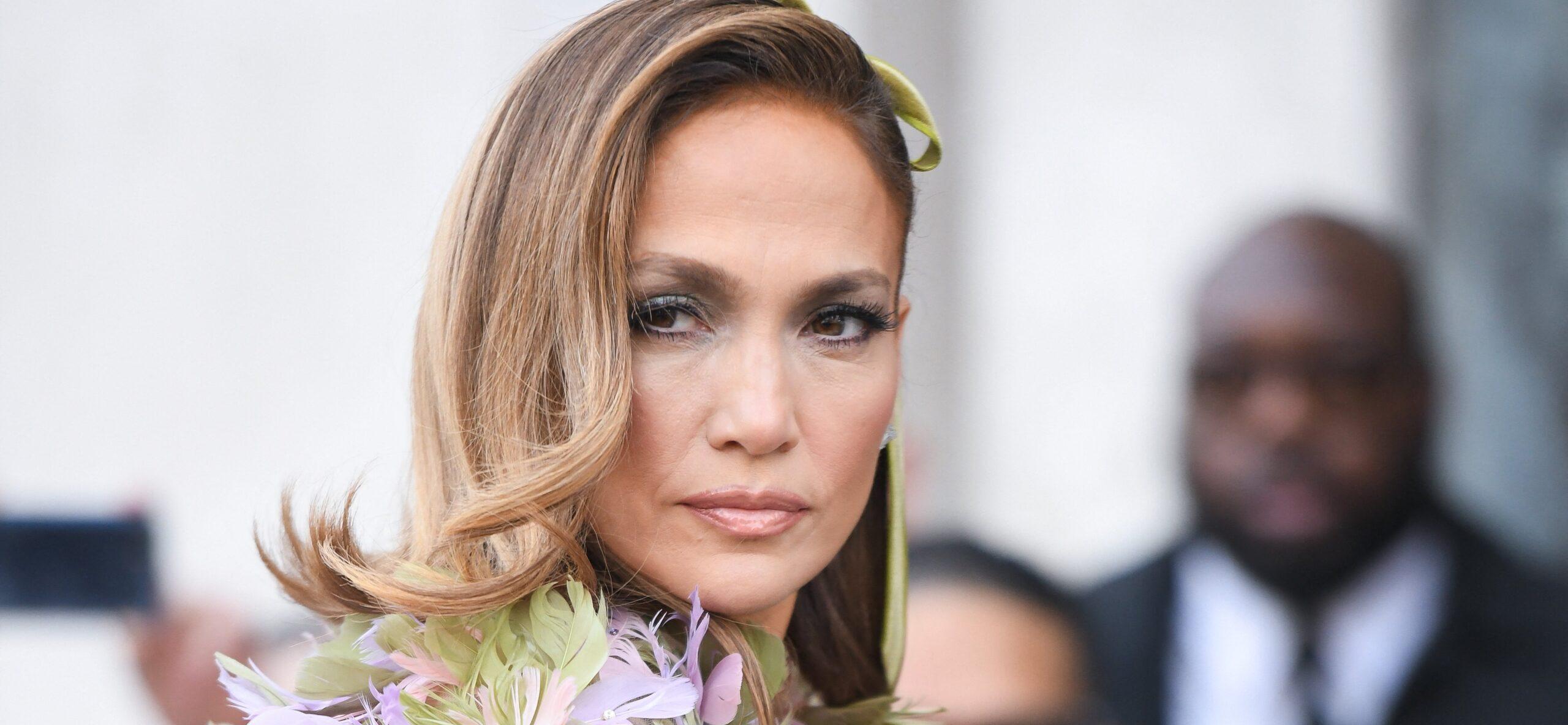 Jennifer Lopez attends the Elie Saab Haute Couture Spring/Summer 2024 show