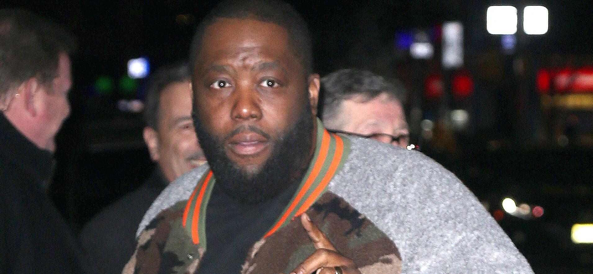 Rapper Killer Mike visits The Late Show with Stephen Colbert in New York