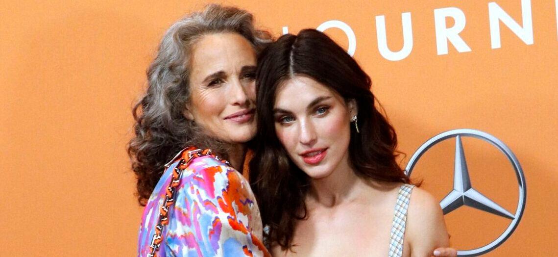 Andie MacDowell and daughter Rainey Qualley attend the Marc Cain Fashion Show Fall/Winter 2023 at Tempelhof Airport on January 18, 2023 in Berlin, Germany. 18 Jan 2023 Pictured: Andie MacDowell and daughter Rainey Qualley arrive to the Marc Cain Fashion Show Fall/Winter 2023 at Tempelhof Airport on January 18, 2023 in Berlin, Germany. Photo credit: MEGA TheMegaAgency.com +1 888 505 6342 (Mega Agency TagID: MEGA934615_004.jpg) [Photo via Mega Agency]