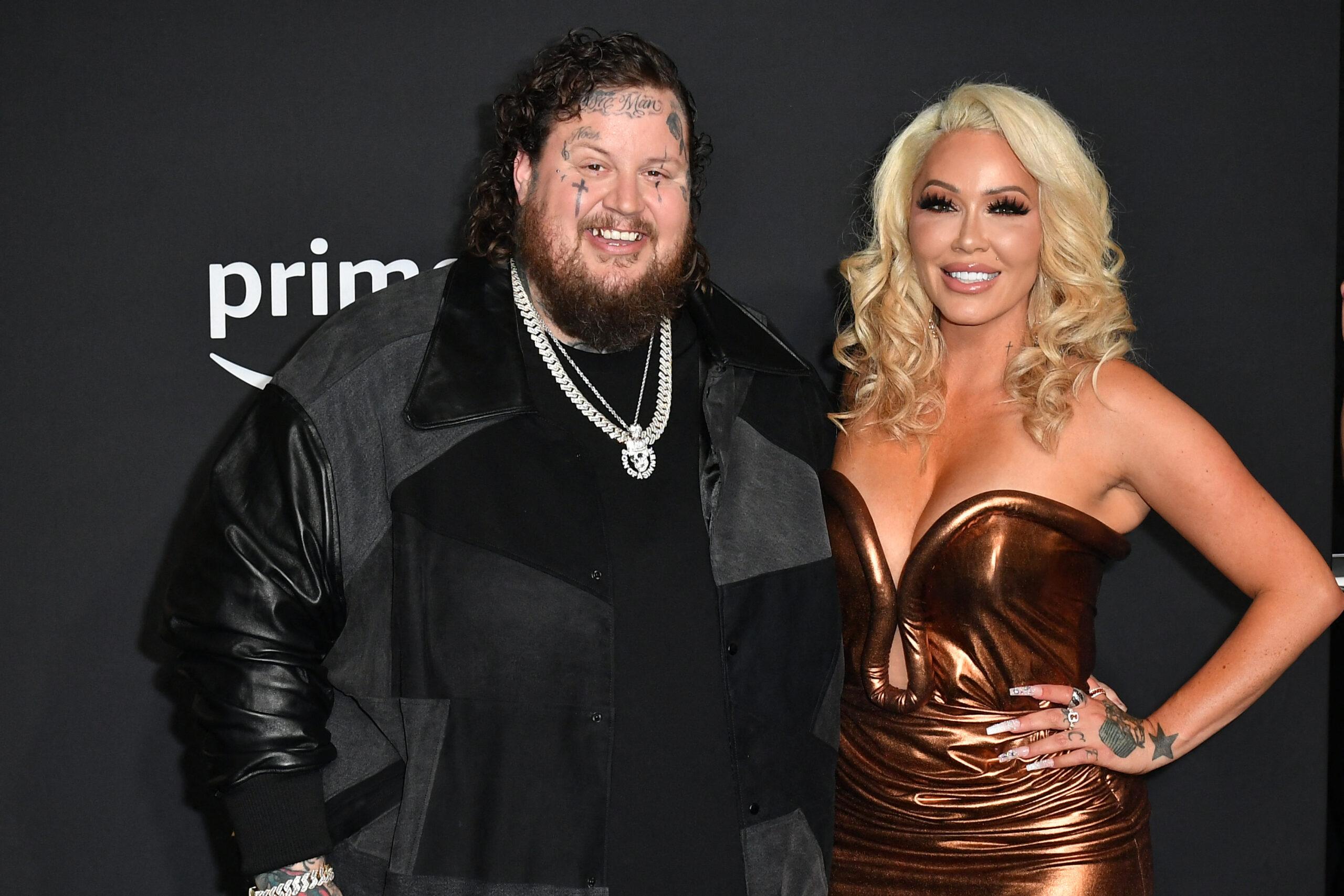 Jelly Roll and Bunnie Xo attend the 58th Annual Academy of Country Music Awards
