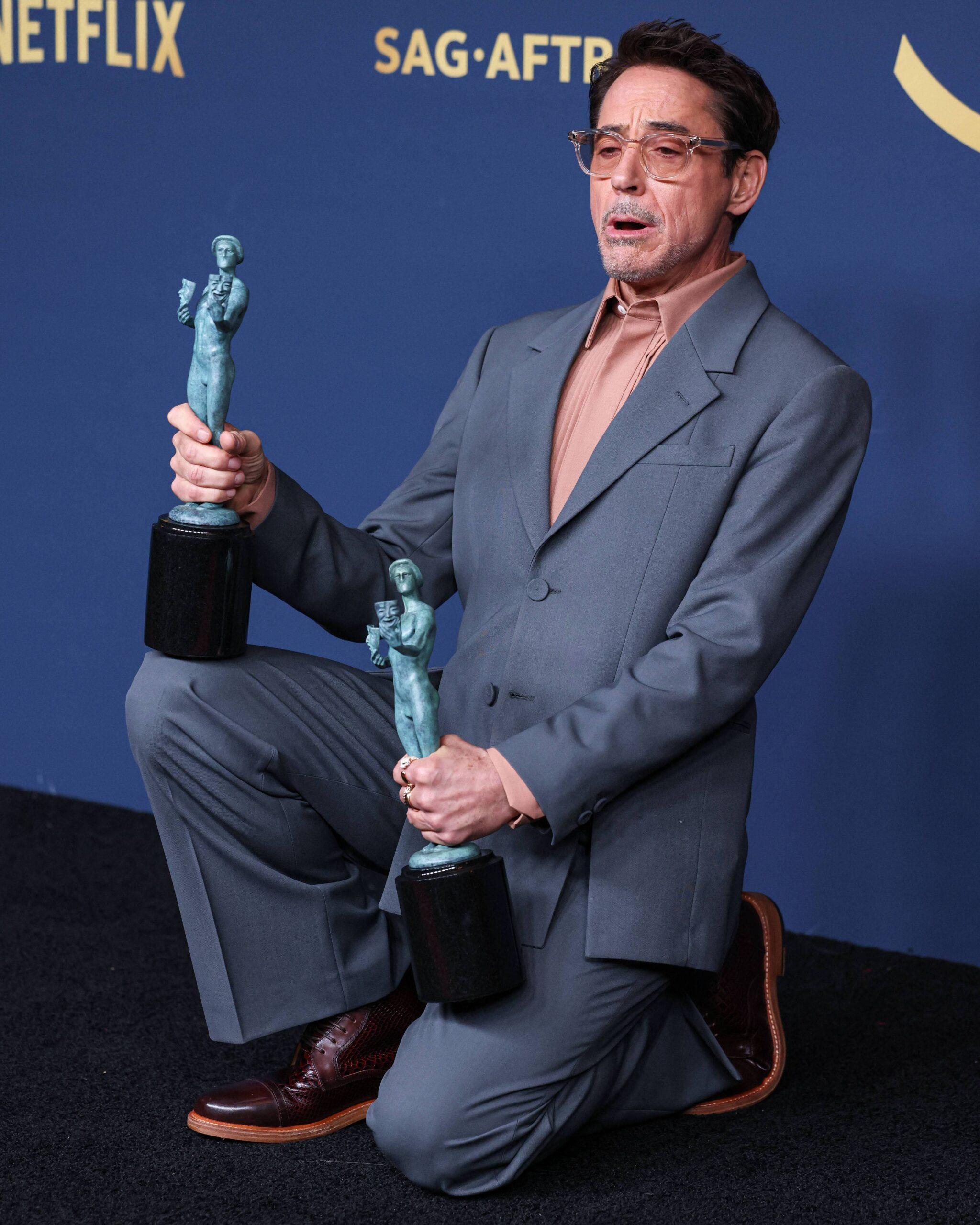 Robert Downey Jr. faz história no Oscar com sua primeira vitória!