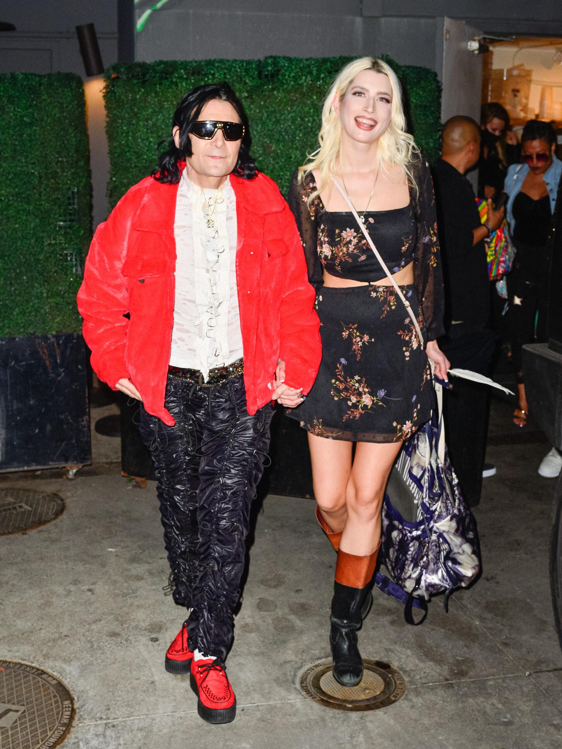 Corey Feldman and Courtney Anne Mitchell at SpaceyY outside The Doheny Room in West Hollywood