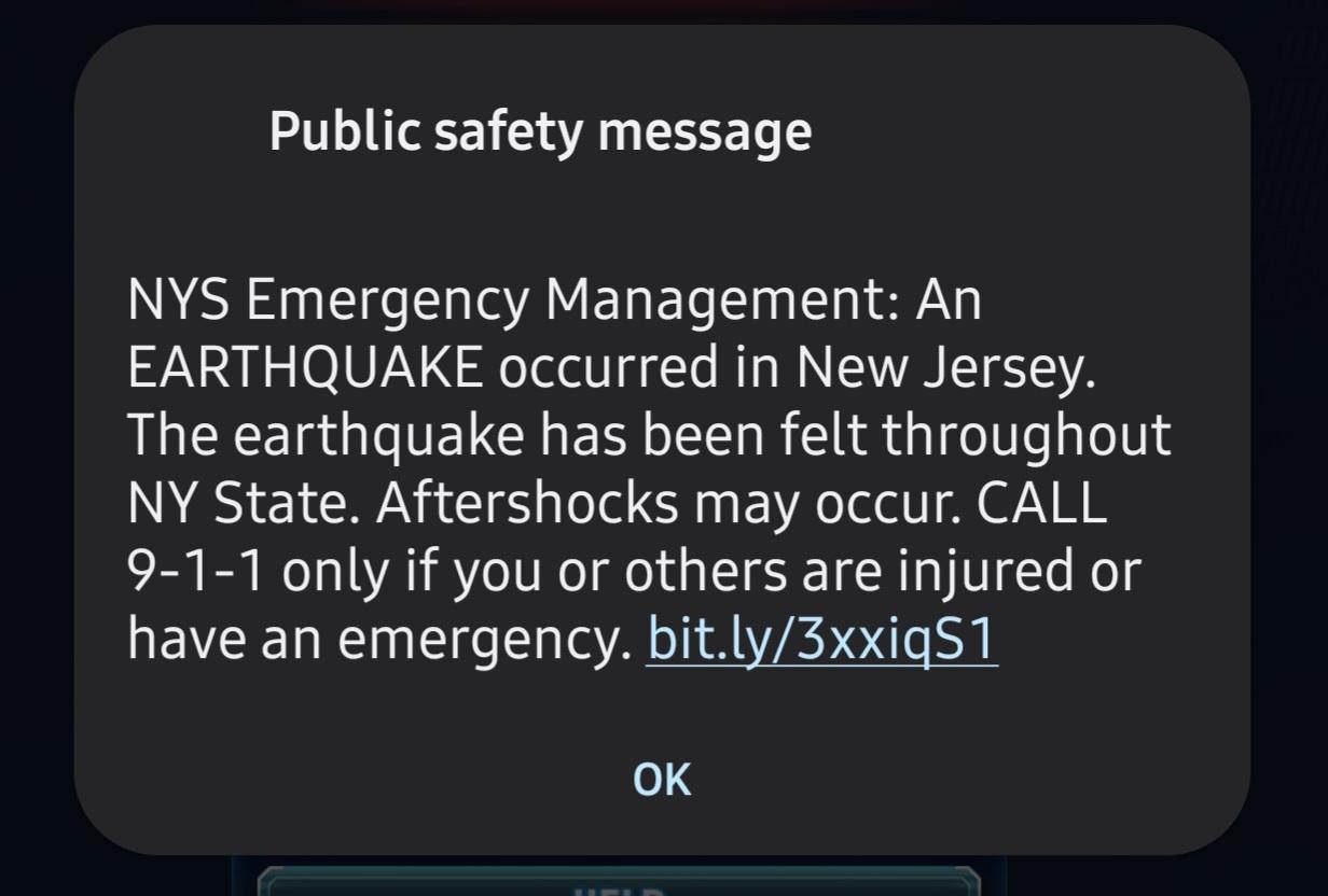 April 5 Earthquake alert