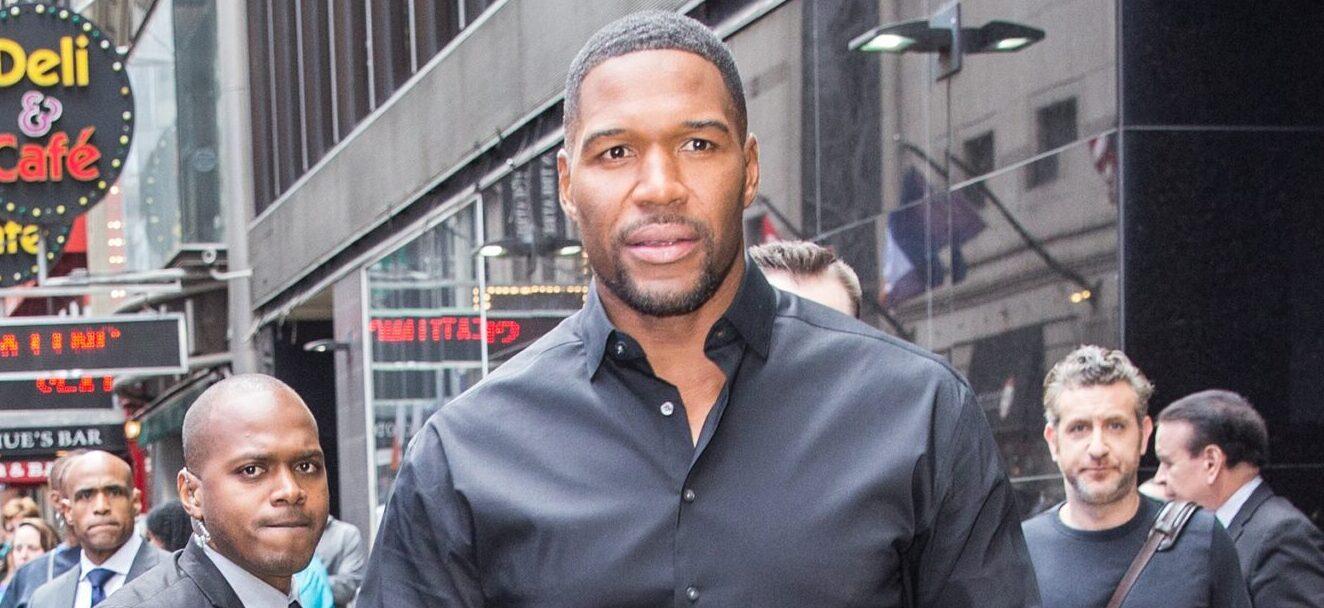 Michael Strahan is seen on the street in New York City.