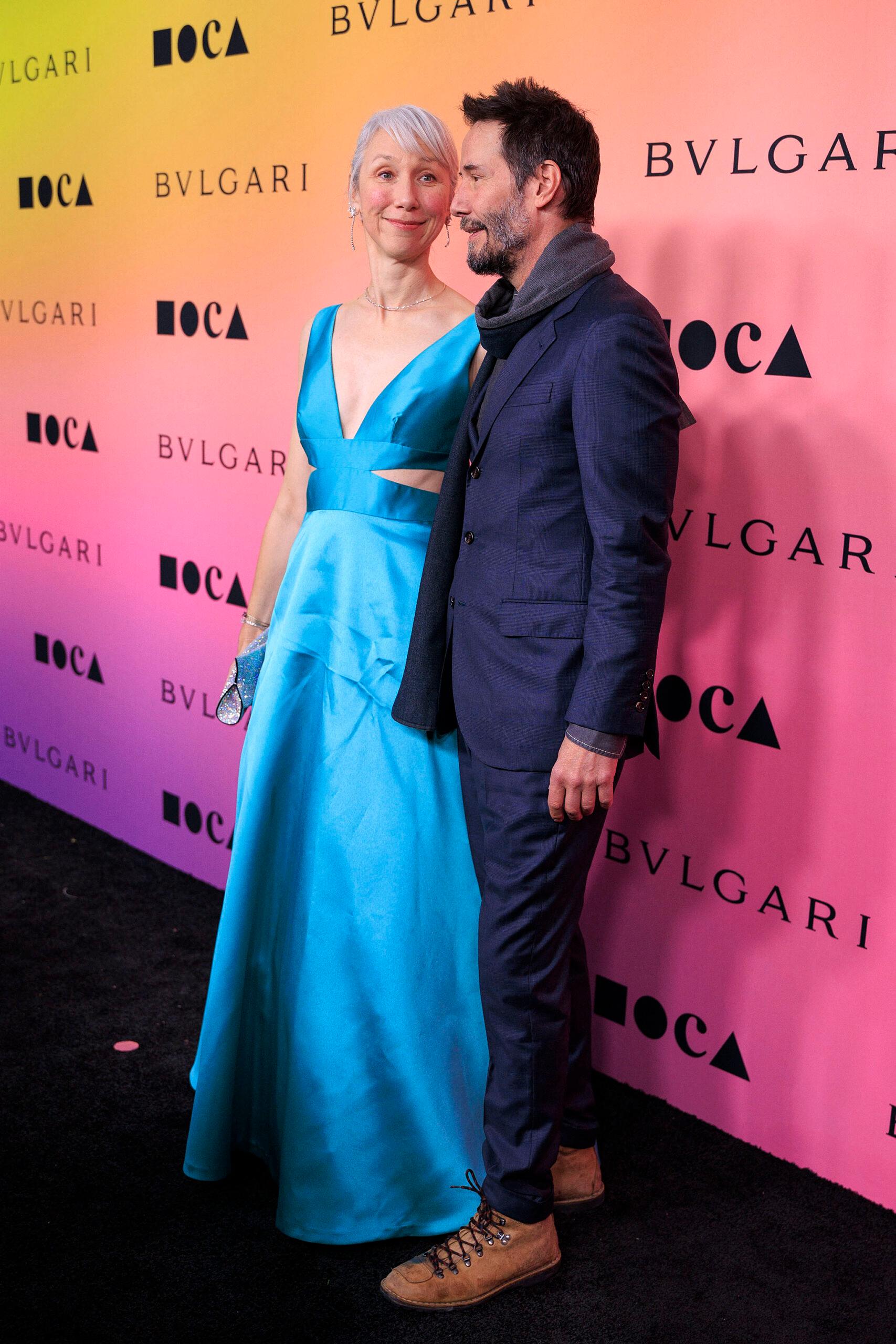 Keanu Reeves & Alexandra Grant Share A Light Kiss At Star-Studded Gala Amid Marriage Rumors