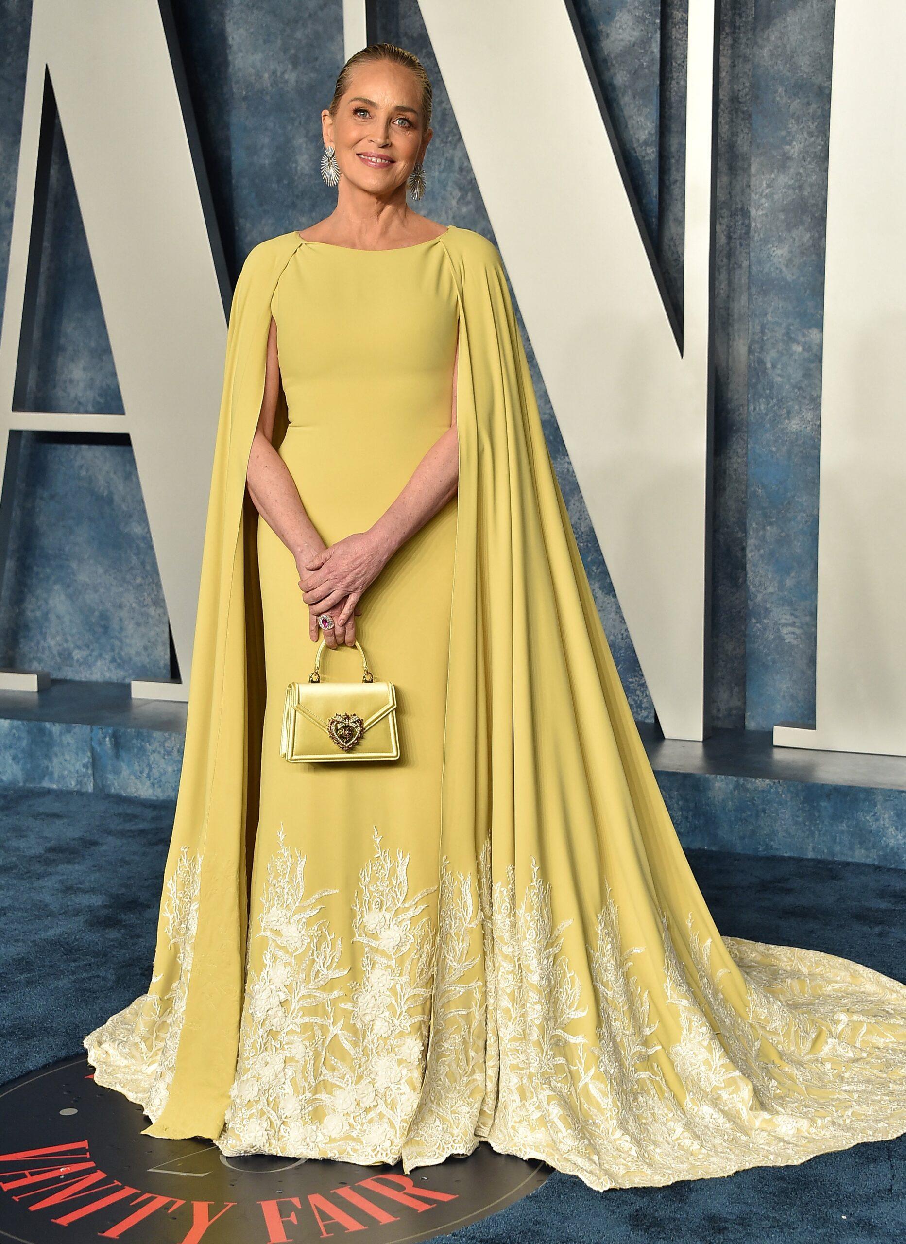 Sharon Stone na festa do Oscar da Vanity Fair