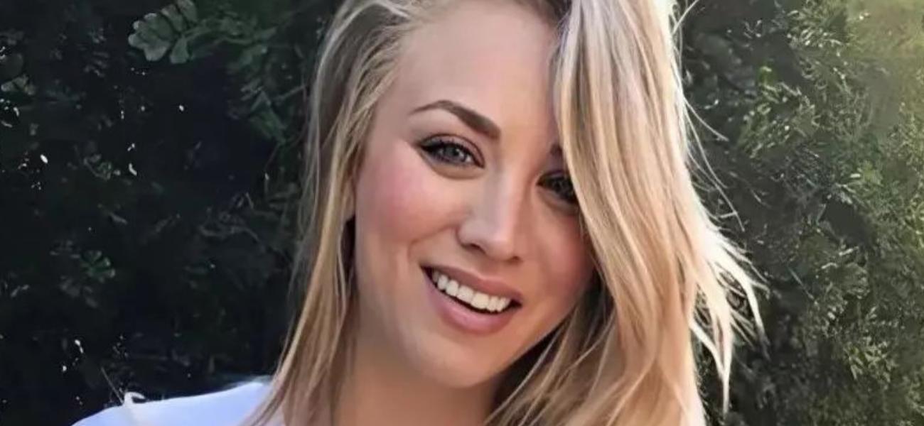 Kaley Cuoco close up