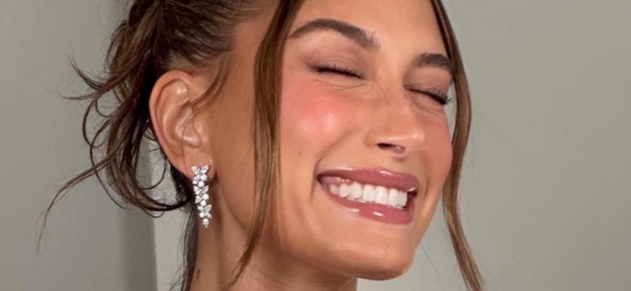 Hailey Bieber smiling