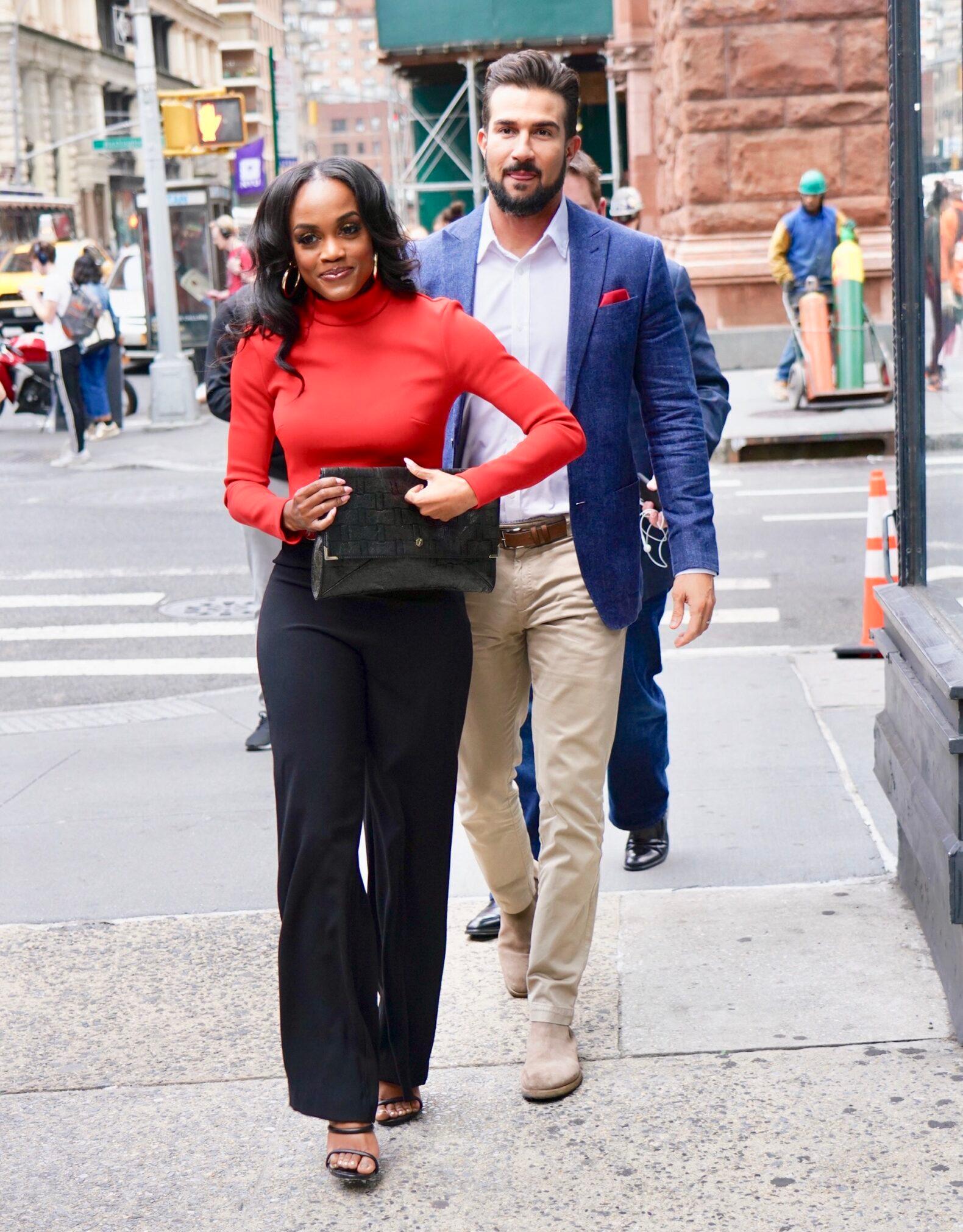 Rachel Lindsay dan Bryan Abasolo terlihat di Build Studios.