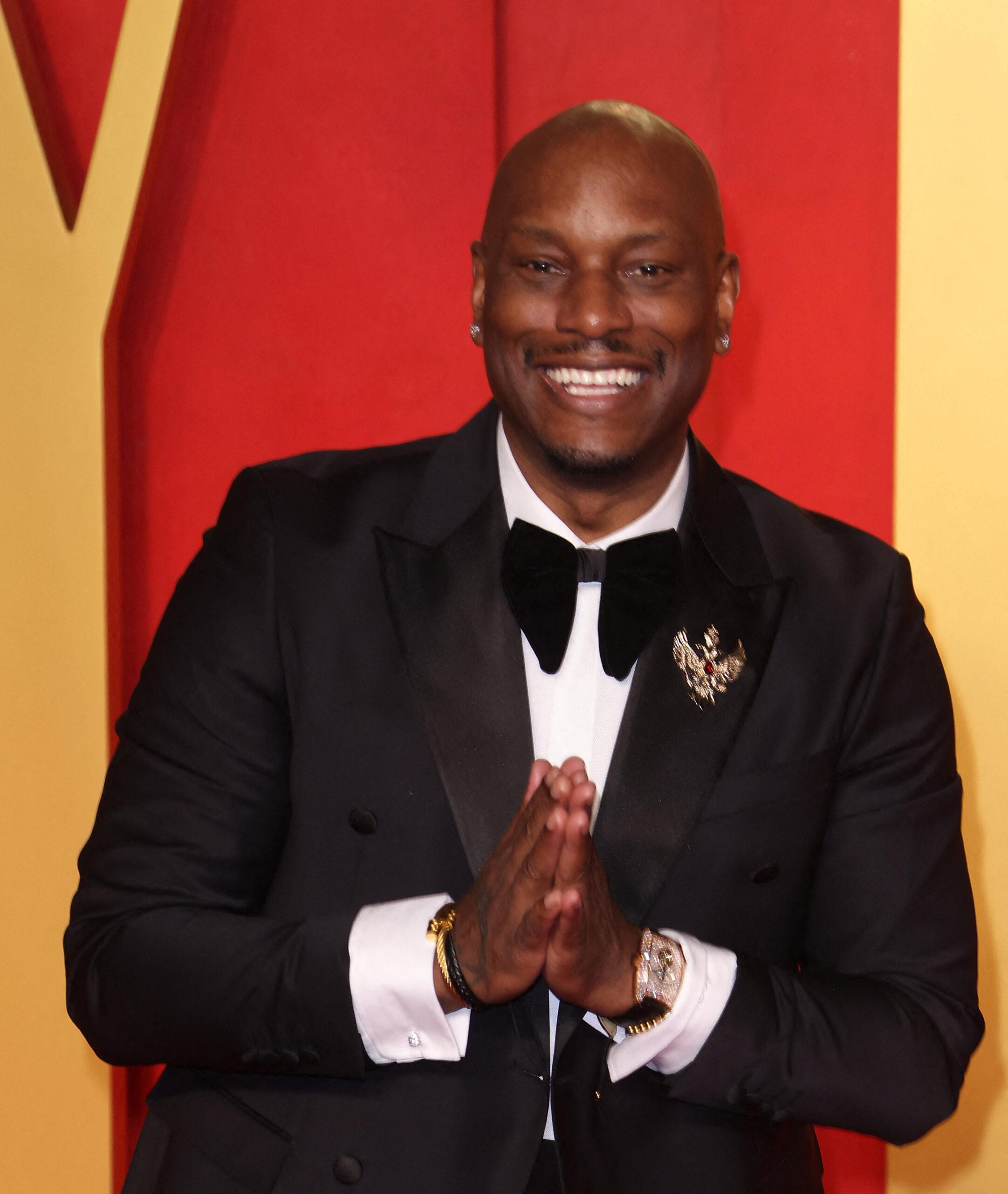 Tyrese Gibson di Pesta Oscar Vanity Fair 2024