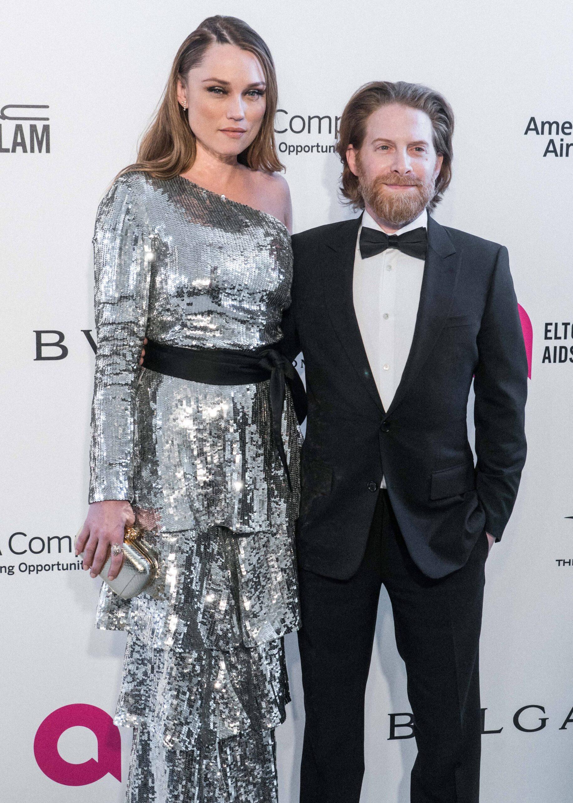 Seth Green & Wife Clare Grant attend the 26th Annual Elton John AIDS Foundation's Academy Awards Viewing Party
