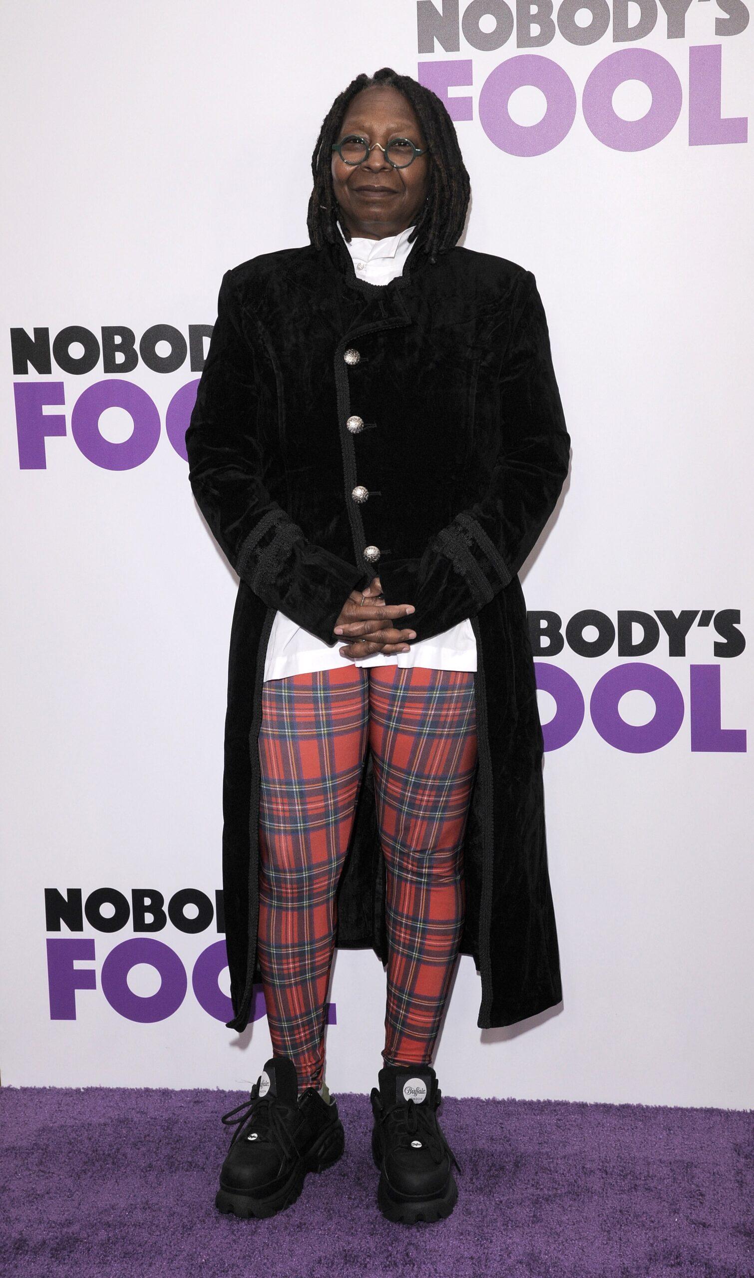 Whoopi Goldberg na estreia mundial de '''Nobody's Fool''-NYC