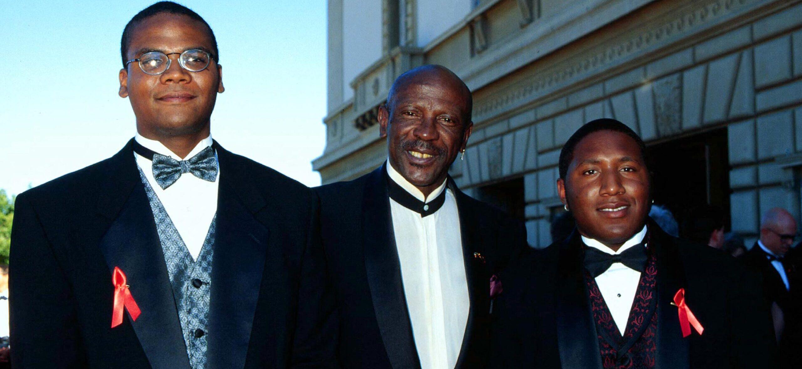 Louis Gossett Jr., Satie Gossett and Sharron Gossett.