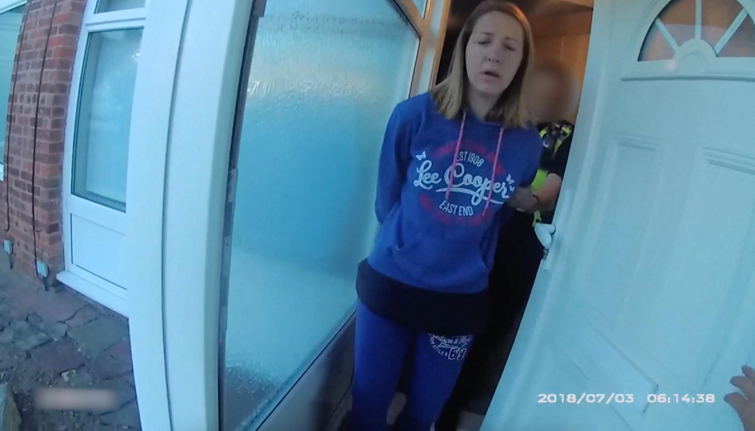 The moment baby killer nurse Lucy Letby was arrested