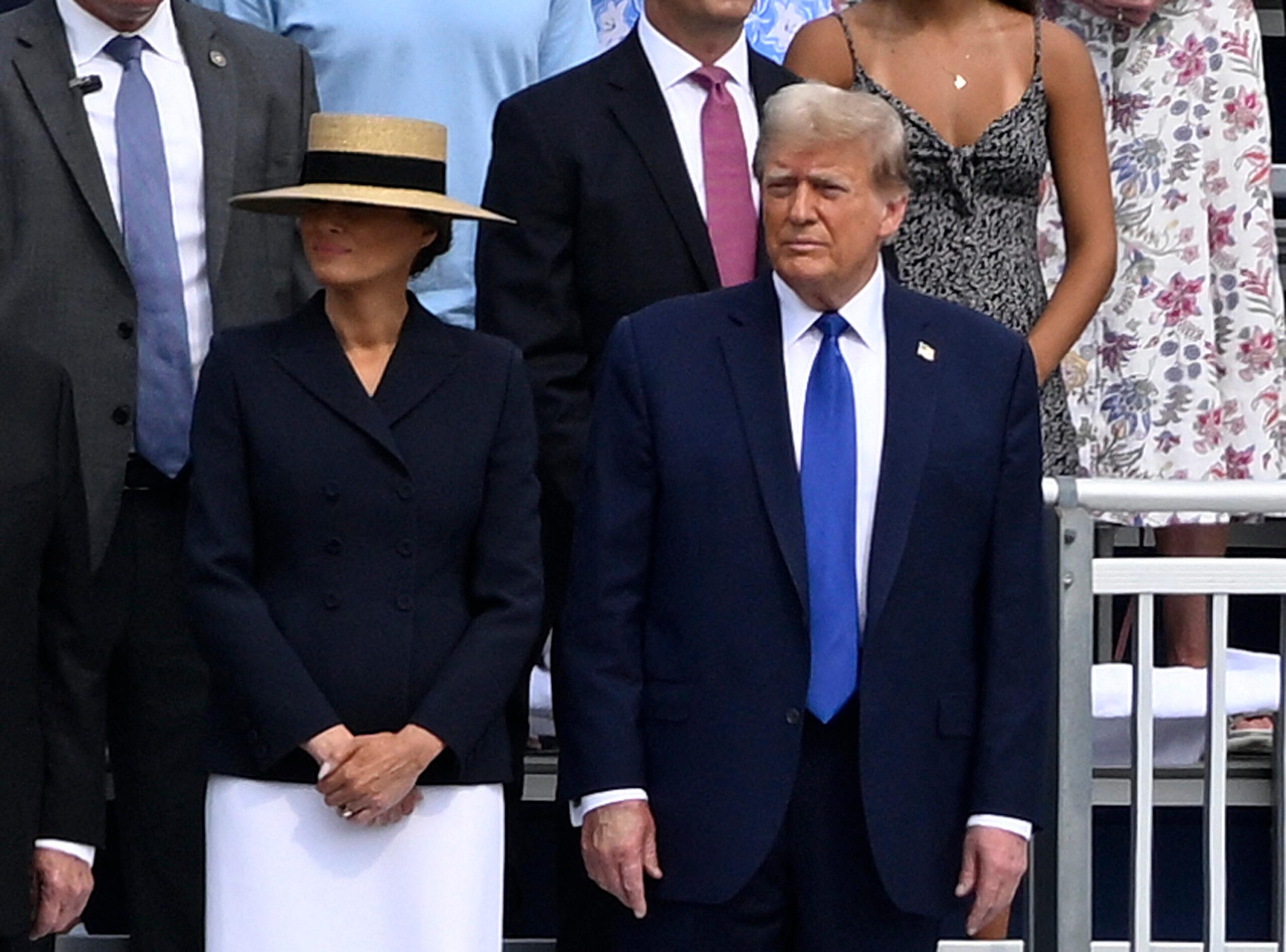 Barron Trump graduates from Oxbridge Academy with parents Donald Trump and Melania Trump watching in West Palm Beach, Florida.