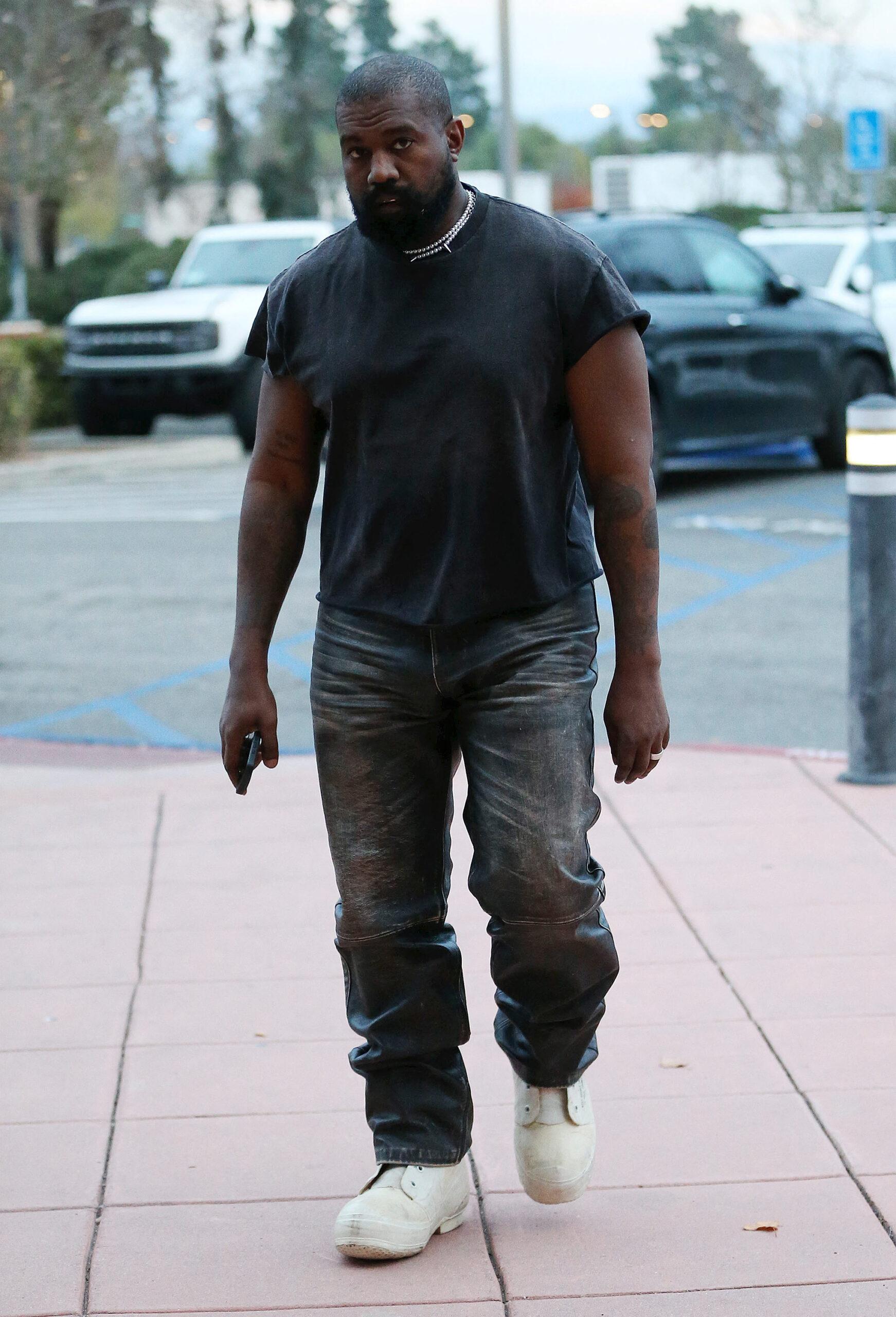 Kanye West walking