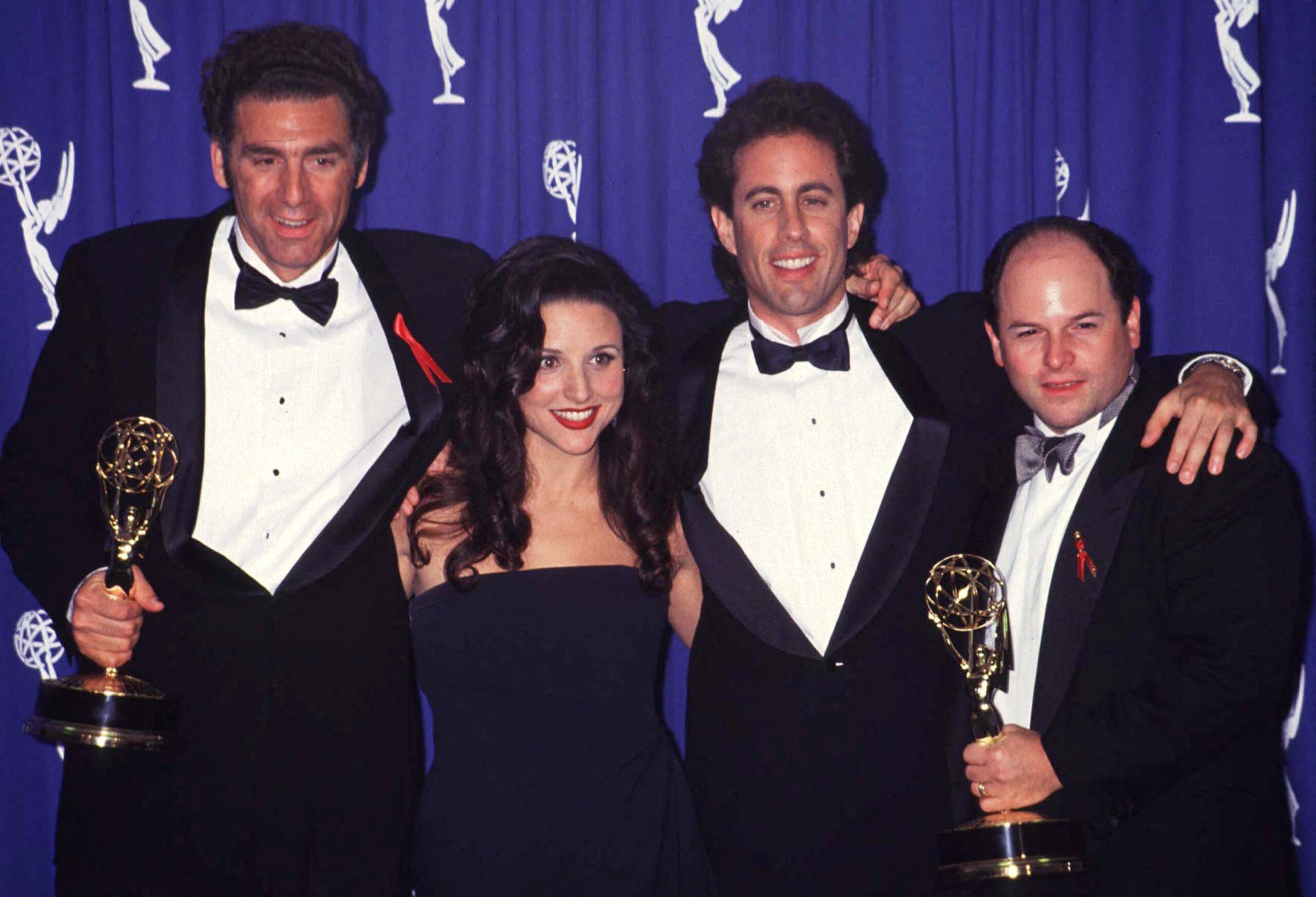 Michael Richards, Julia Louis-Dreyfus, Jerry Seinfeld e Jason